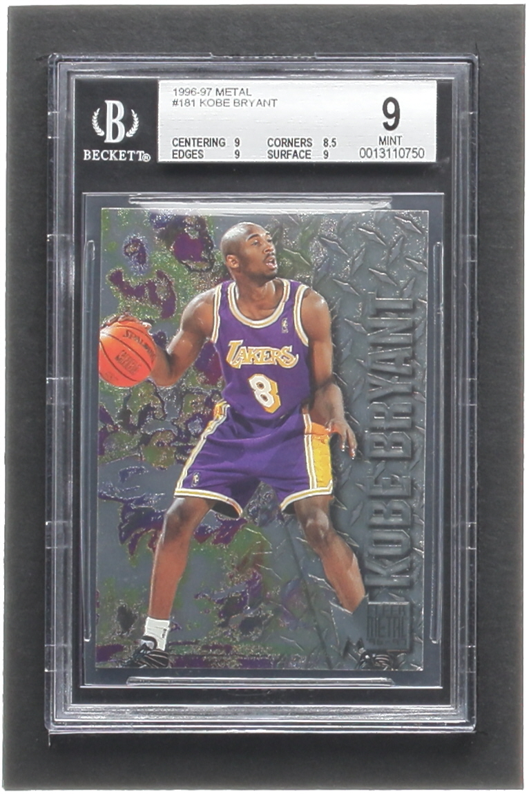 Kobe Bryant 1996-97 Metal #181 RC (BGS 9) at PristineAuction.com Kobe Bryant 1996-97 Metal #181 RC (BGS 9) at PristineAuction.com