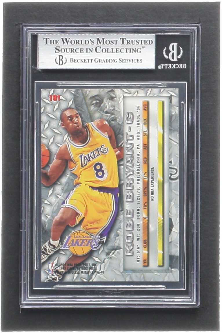 Kobe Bryant 1996-97 Metal #181 RC (BGS 9) at PristineAuction.com Kobe Bryant 1996-97 Metal #181 RC (BGS 9) at PristineAuction.com