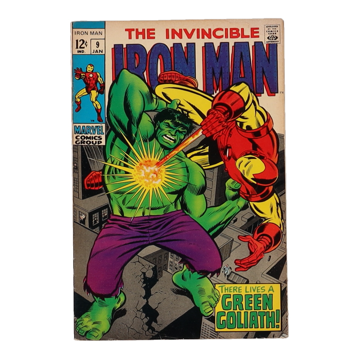1969 "Iron Man" Issue #9 Marvel Comic Book at PristineAuction.com 1969 "Iron Man" Issue #9 Marvel Comic Book at PristineAuction.com