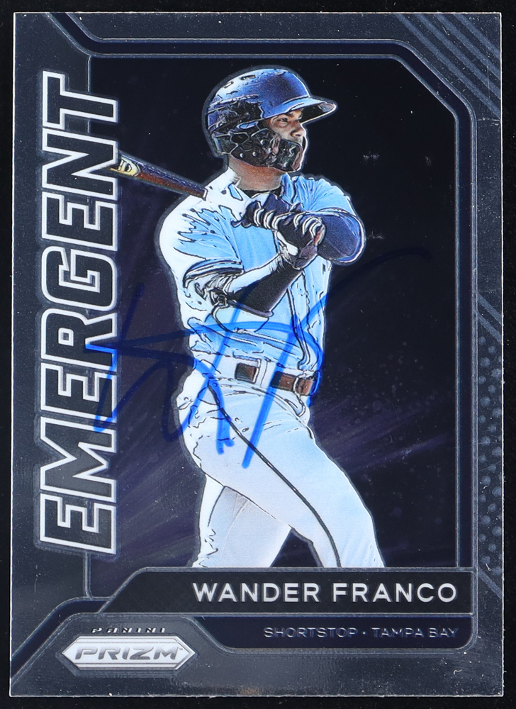 Wander Franco Signed 2021 Panini Prizm Emergent #1 RC (Franco) at PristineAuction.com Wander Franco Signed 2021 Panini Prizm Emergent #1 RC (Franco) at PristineAuction.com