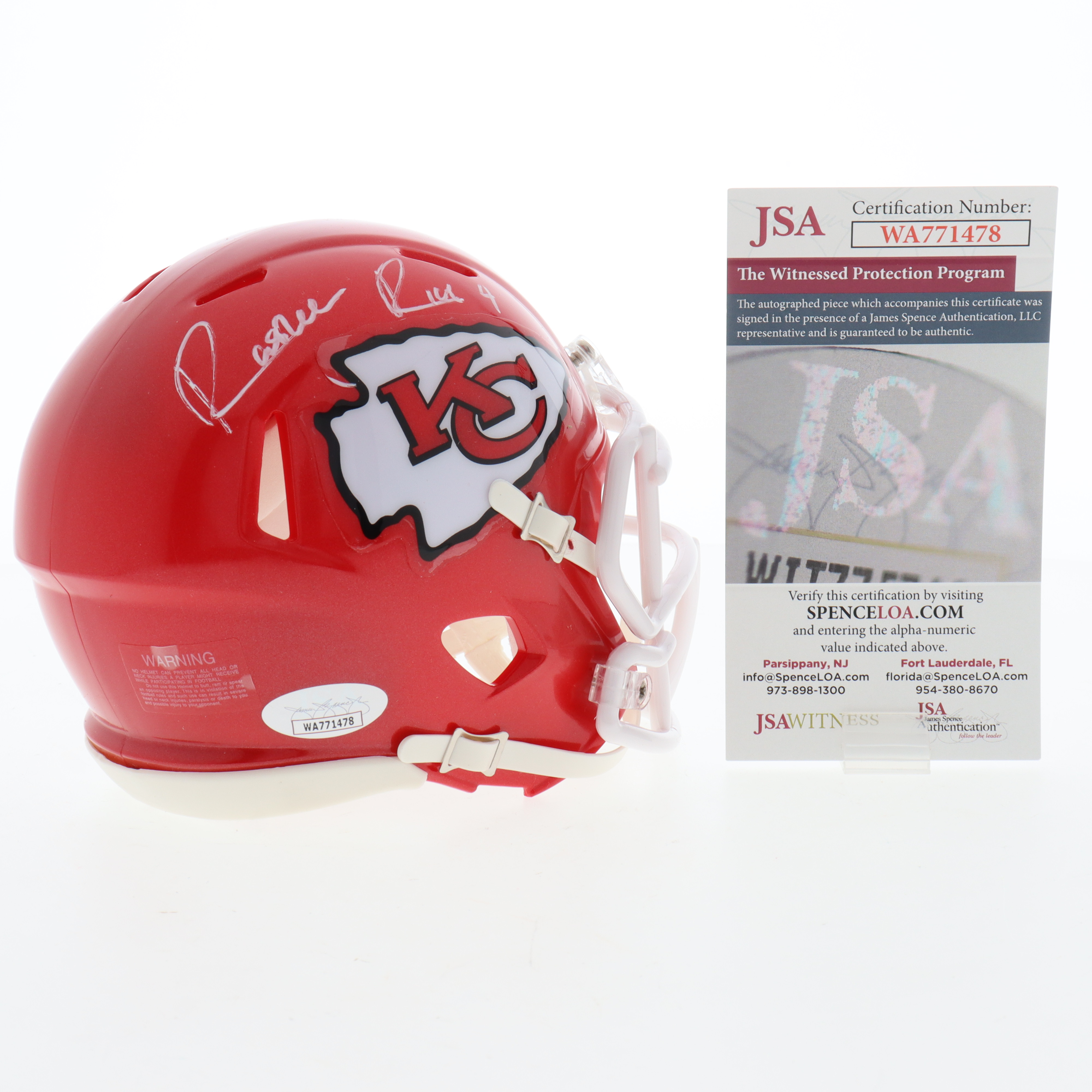 Rashee Rice Signed Chiefs Speed Mini Helmet (JSA) at PristineAuction.com Rashee Rice Signed Chiefs Speed Mini Helmet (JSA) at PristineAuction.com