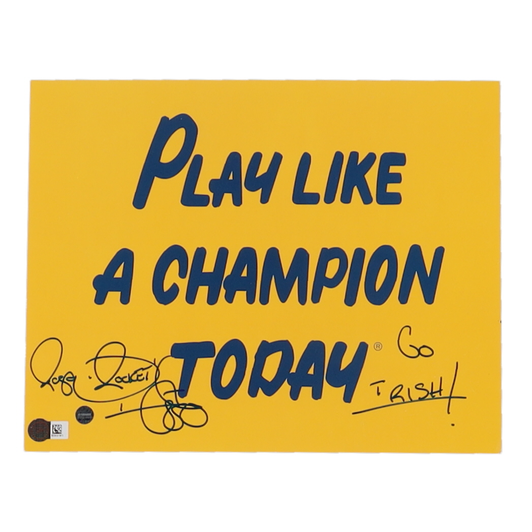 Raghib "Rocket" Ismail Signed Notre Dame Fighting Irish 8x10 Photo Inscribed "Go Irish!" (Steiner) at PristineAuction.com Raghib "Rocket" Ismail Signed Notre Dame Fighting Irish 8x10 Photo Inscribed "Go Irish!" (Steiner) at PristineAuction.com