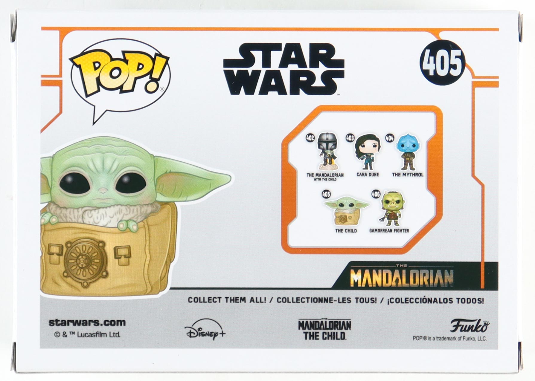 "Star Wars: The Mandalorian" #405 The Child Funko Pop! Bobble-Head Vinyl Figure at PristineAuction.com "Star Wars: The Mandalorian" #405 The Child Funko Pop! Bobble-Head Vinyl Figure at PristineAuction.com