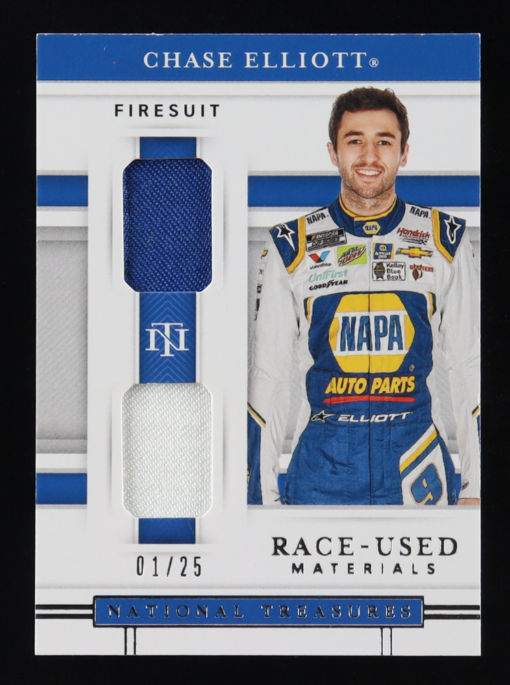 Chase Elliott 2020 Panini National Treasures Dual Race Used Firesuits #4 #01/25 at PristineAuction.com Chase Elliott 2020 Panini National Treasures Dual Race Used Firesuits #4 #01/25 at PristineAuction.com