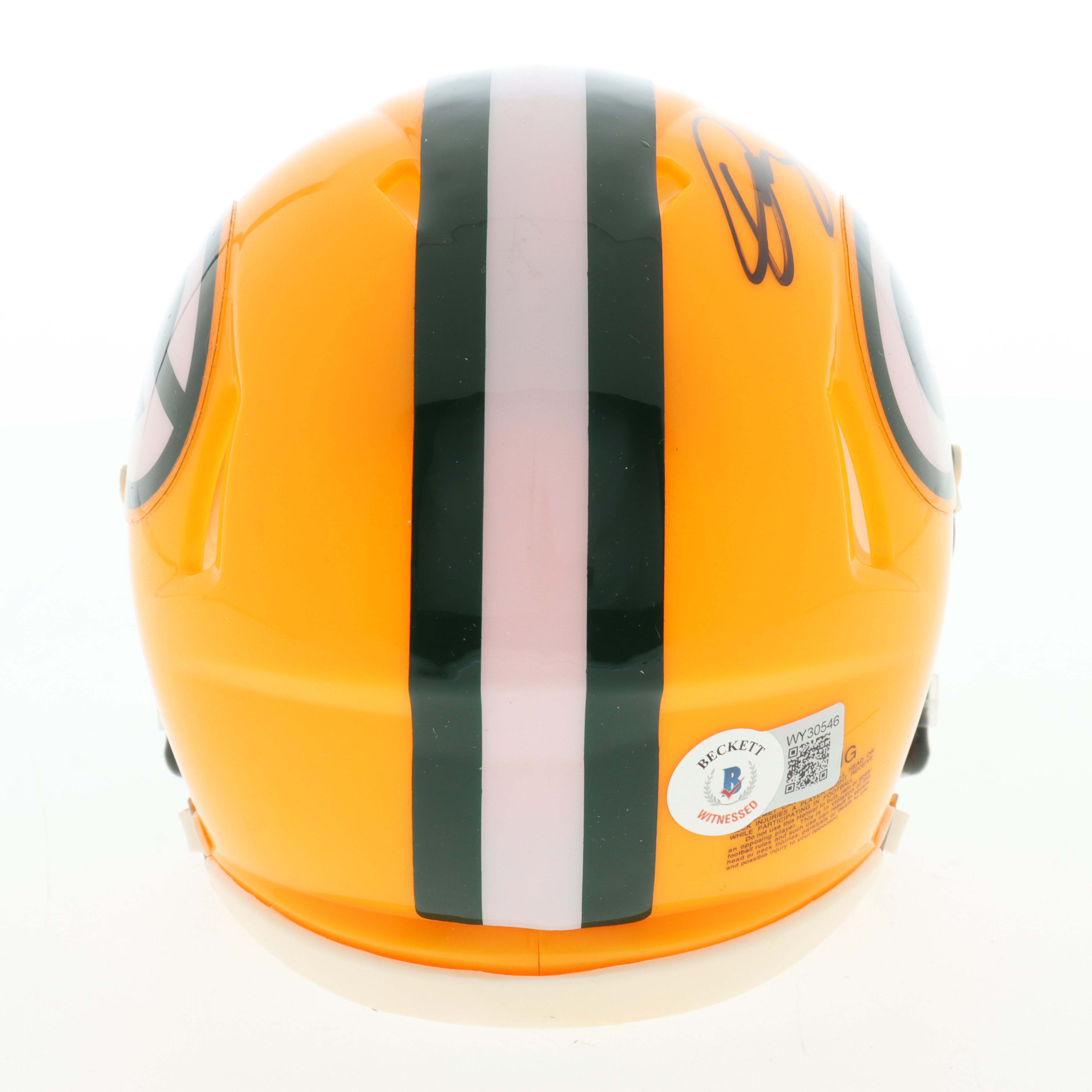 Quay Walker Signed Packers Speed Mini Helmet (Beckett) at PristineAuction.com Quay Walker Signed Packers Speed Mini Helmet (Beckett) at PristineAuction.com