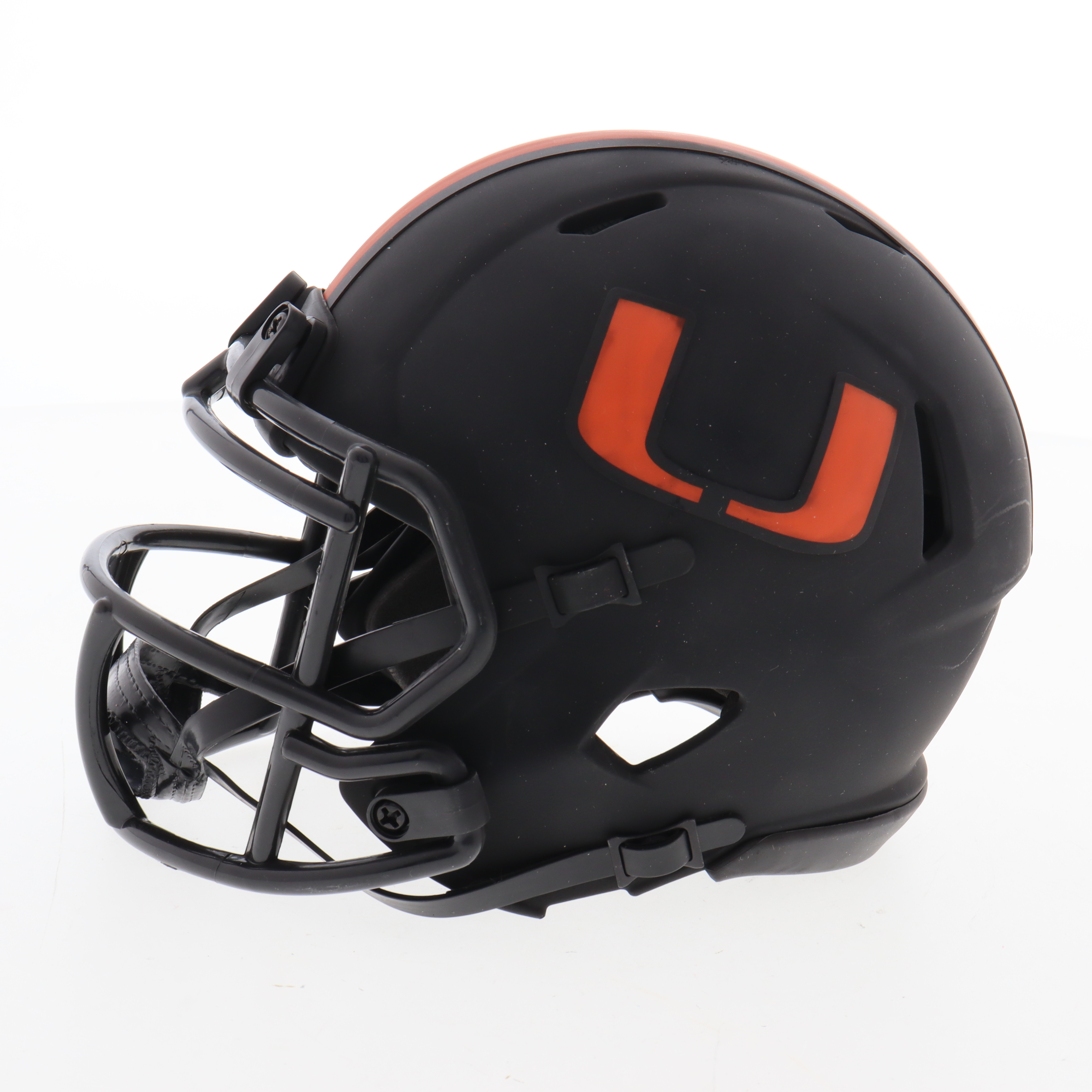 Bernie Kosar Signed Miami Hurricanes Eclipse Alternate Speed Mini Helmet (Beckett) at PristineAuction.com Bernie Kosar Signed Miami Hurricanes Eclipse Alternate Speed Mini Helmet (Beckett) at PristineAuction.com