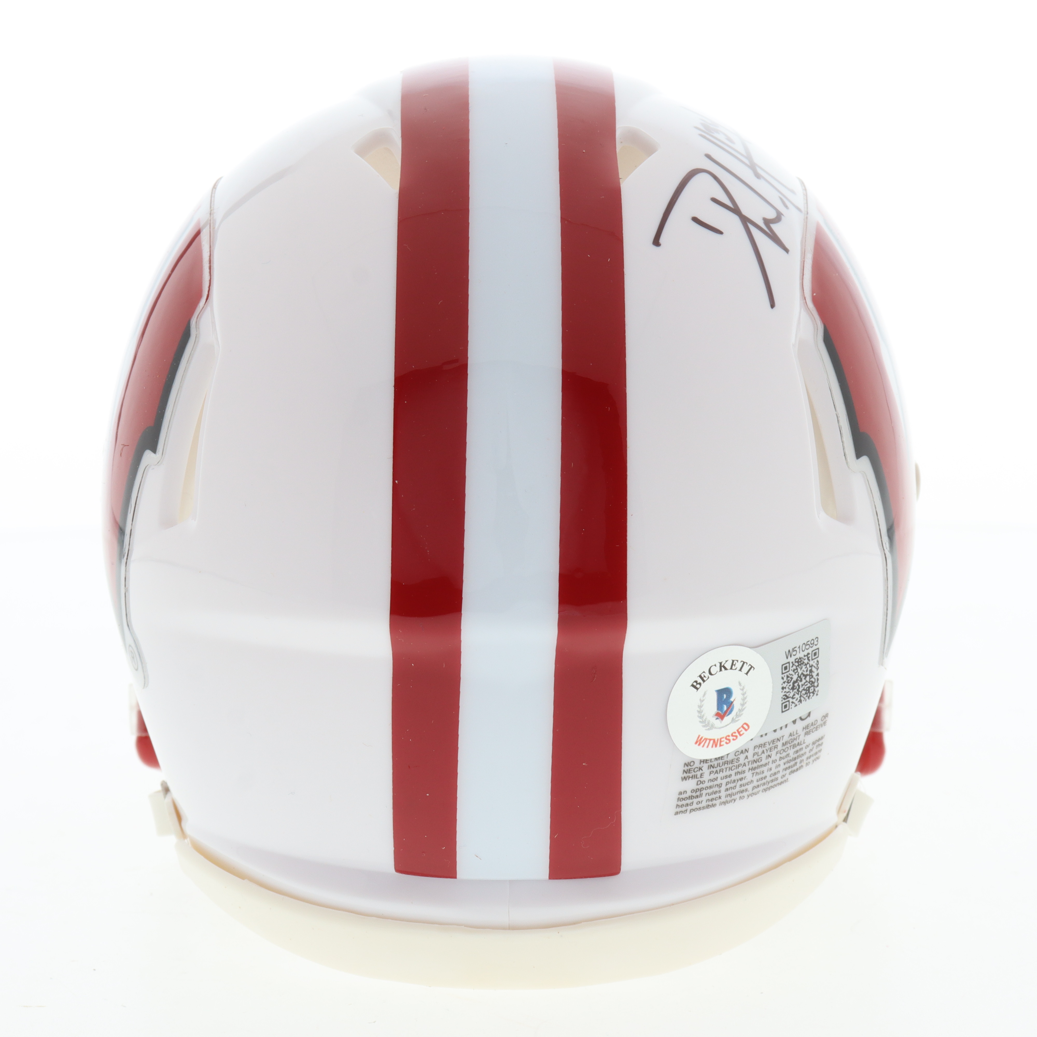 Derek Watt Signed Wisconsin Badgers Speed Mini Helmet (Beckett) at PristineAuction.com Derek Watt Signed Wisconsin Badgers Speed Mini Helmet (Beckett) at PristineAuction.com