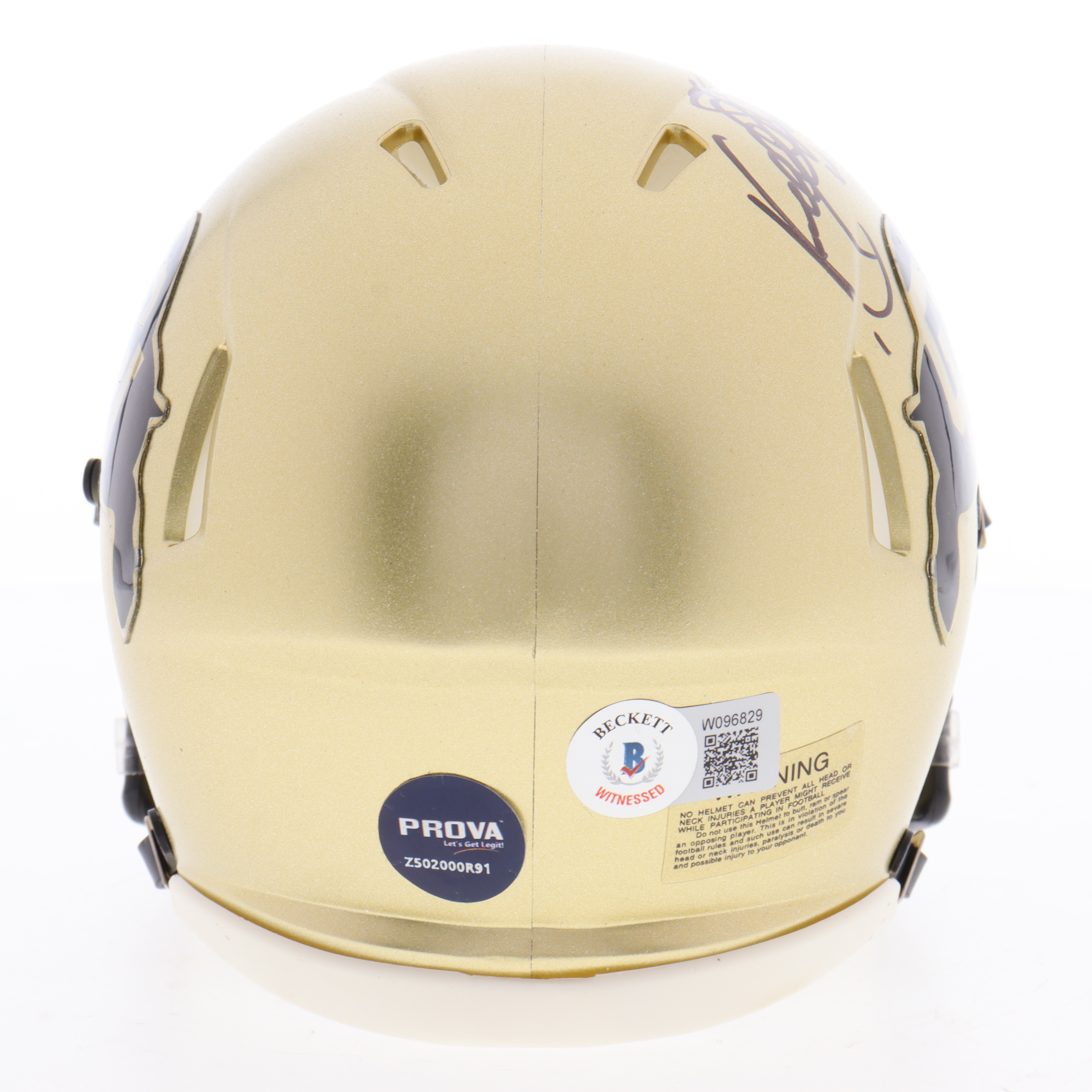 Kordell Stewart Signed Colorado Buffaloes Speed Mini Helmet (Beckett & Prova) at PristineAuction.com Kordell Stewart Signed Colorado Buffaloes Speed Mini Helmet (Beckett & Prova) at PristineAuction.com