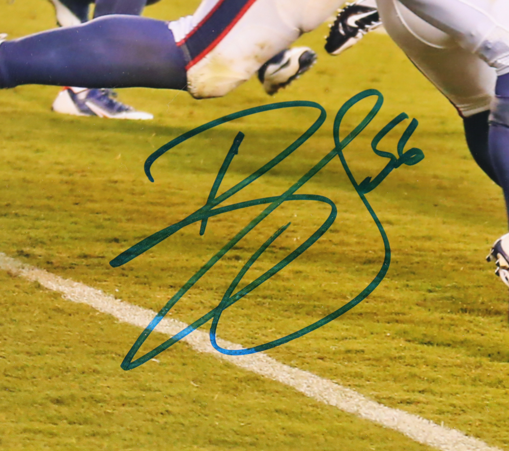 Brian Cushing Signed Texans Custom Framed Photo with Texans Medallion (JSA) at PristineAuction.com Brian Cushing Signed Texans Custom Framed Photo with Texans Medallion (JSA) at PristineAuction.com