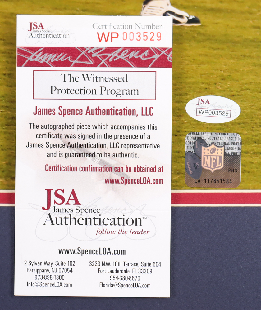 Brian Cushing Signed Texans Custom Framed Photo with Texans Medallion (JSA) at PristineAuction.com Brian Cushing Signed Texans Custom Framed Photo with Texans Medallion (JSA) at PristineAuction.com