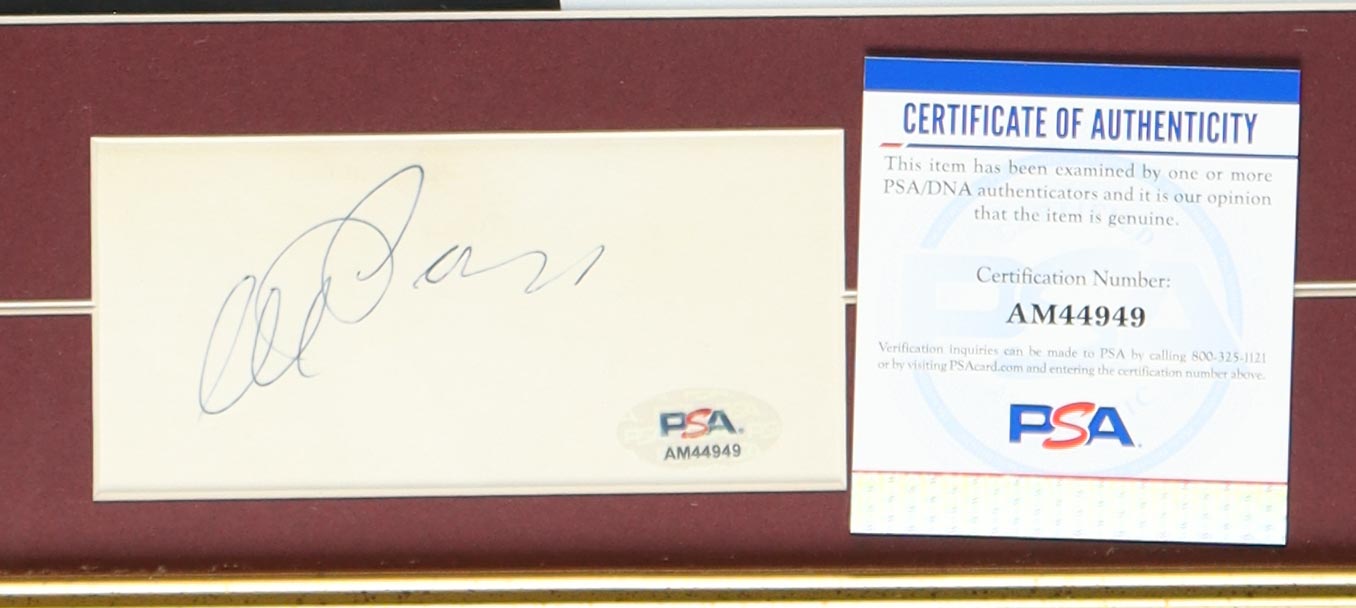 Al Pacino Signed "Scarface" Custom Framed Cut Display (Beckett) at PristineAuction.com Al Pacino Signed "Scarface" Custom Framed Cut Display (Beckett) at PristineAuction.com