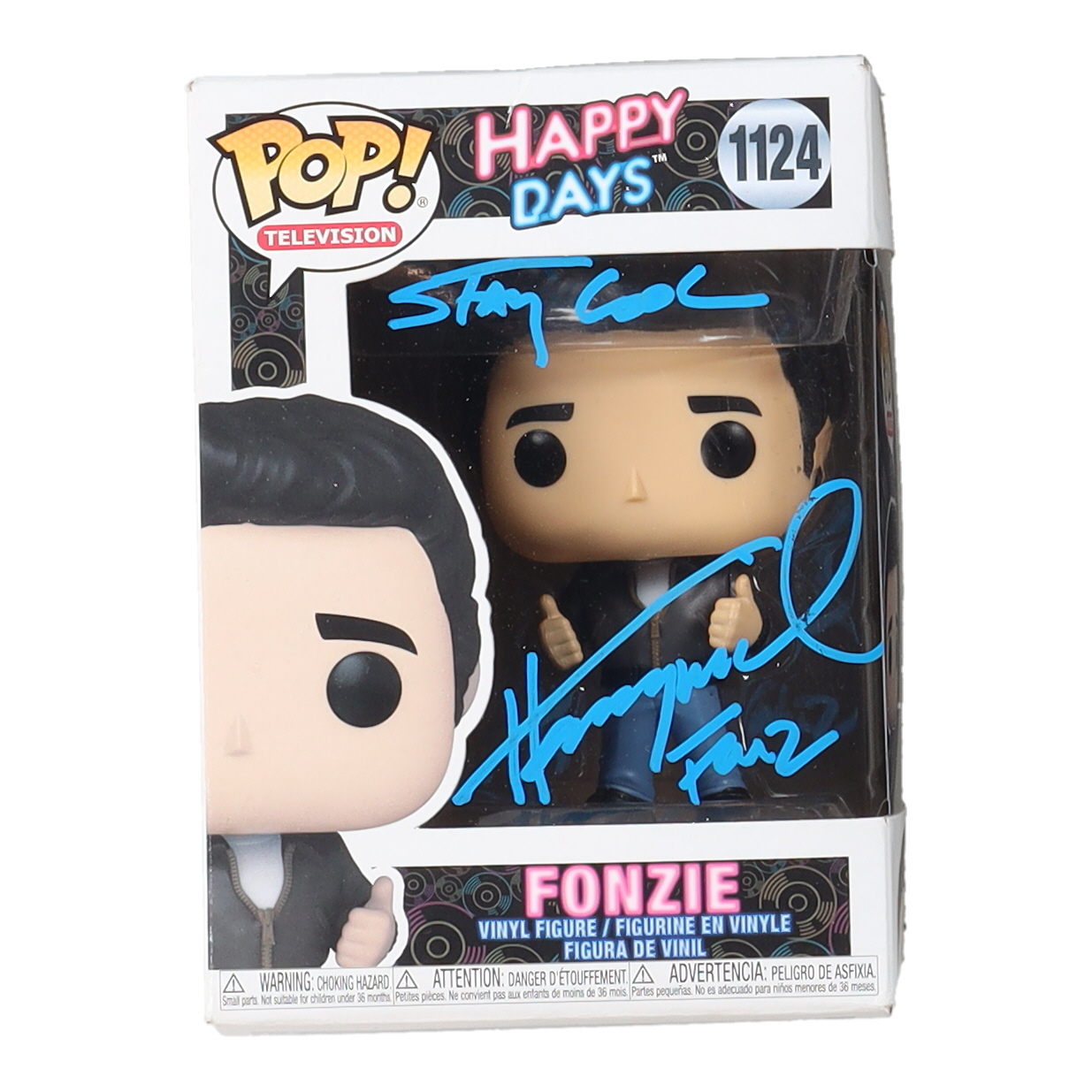 Henry Winkler Signed "Happy Days" #1124 Fonzie Funko Pop! Vinyl Figure Inscribed "Stay Cool" & "Fonz" (ACOA) at PristineAuction.com Henry Winkler Signed "Happy Days" #1124 Fonzie Funko Pop! Vinyl Figure Inscribed "Stay Cool" & "Fonz" (ACOA) at PristineAuction.com
