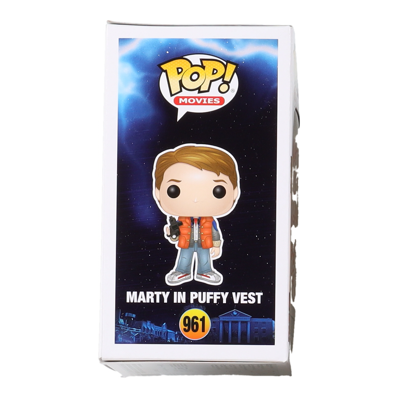 Bob Gale Signed "Back to the Future" #961 Marty In Puffy Vest Funko Pop! Vinyl Figure Inscribed "What The Hell Is A Gigawatt?" (AutographCOA) at PristineAuction.com Bob Gale Signed "Back to the Future" #961 Marty In Puffy Vest Funko Pop! Vinyl Figure Inscribed "What The Hell Is A Gigawatt?" (AutographCOA) at PristineAuction.com
