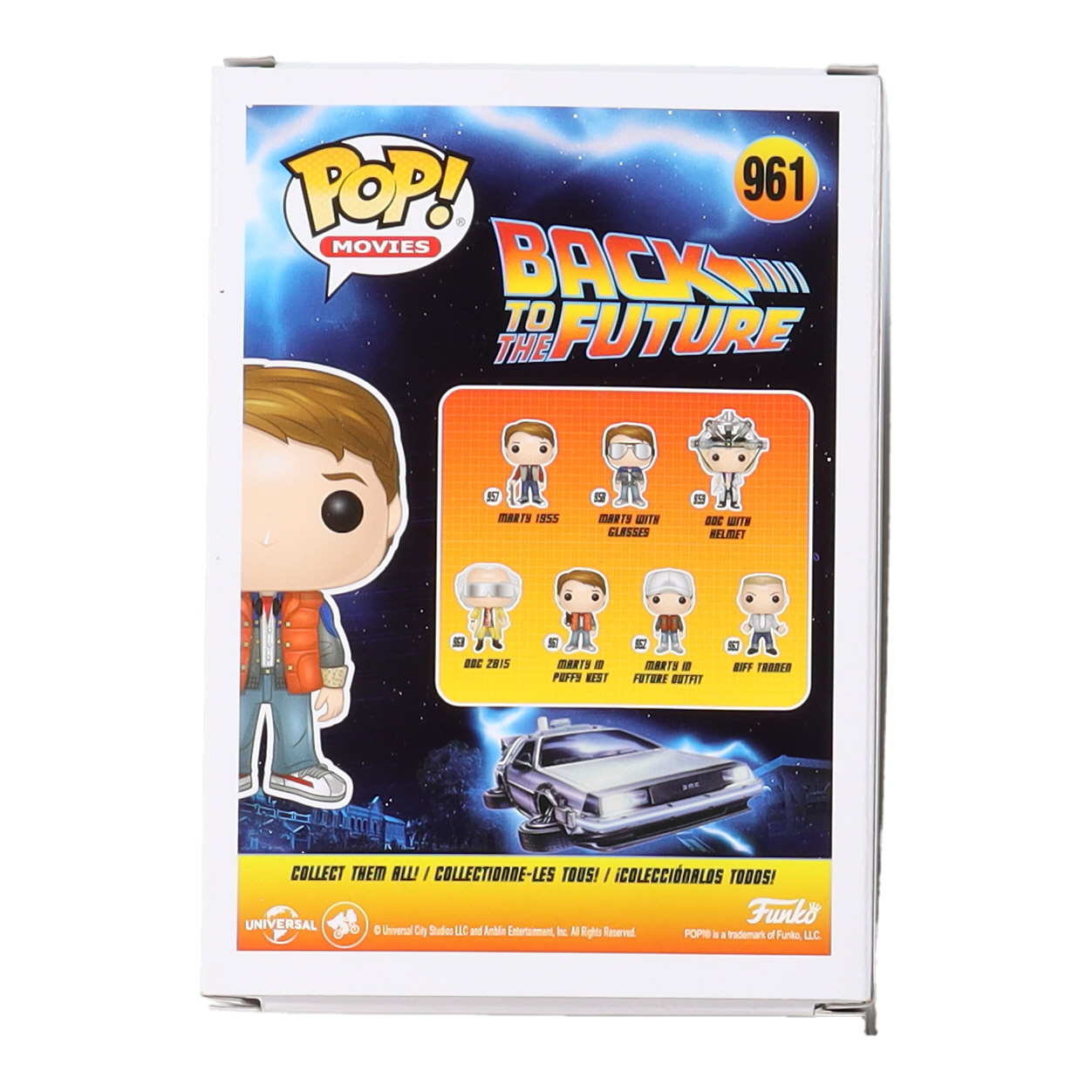 Bob Gale Signed "Back to the Future" #961 Marty In Puffy Vest Funko Pop! Vinyl Figure Inscribed "What The Hell Is A Gigawatt?" (AutographCOA) at PristineAuction.com Bob Gale Signed "Back to the Future" #961 Marty In Puffy Vest Funko Pop! Vinyl Figure Inscribed "What The Hell Is A Gigawatt?" (AutographCOA) at PristineAuction.com