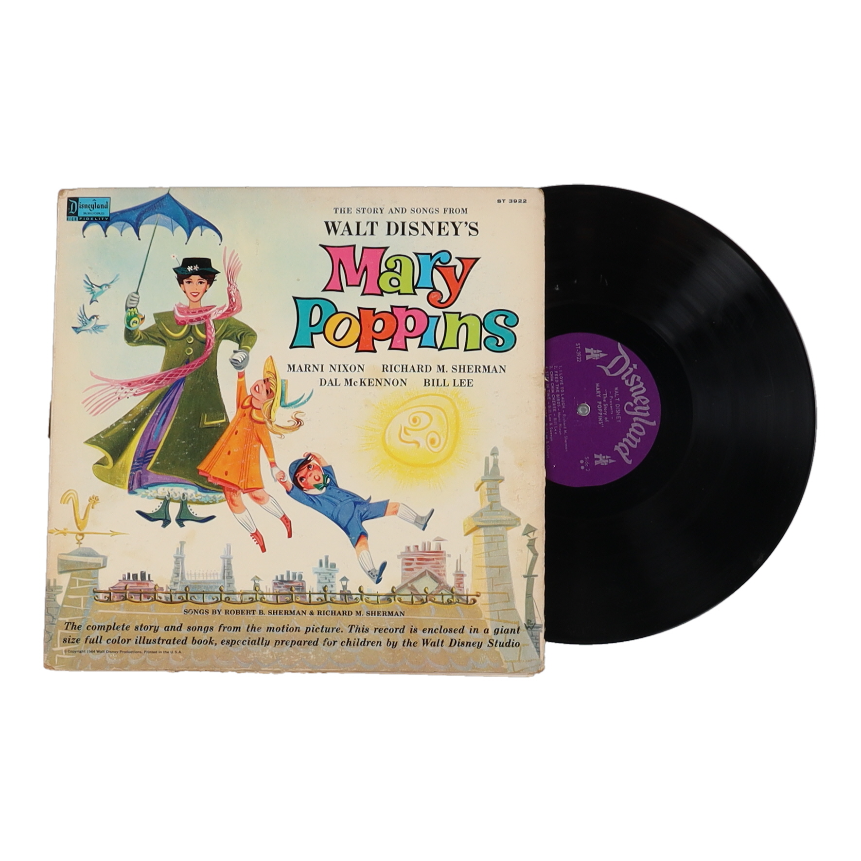 Walt Disney's "Mary Poppins" Vinyl Record Album at PristineAuction.com Walt Disney's "Mary Poppins" Vinyl Record Album at PristineAuction.com