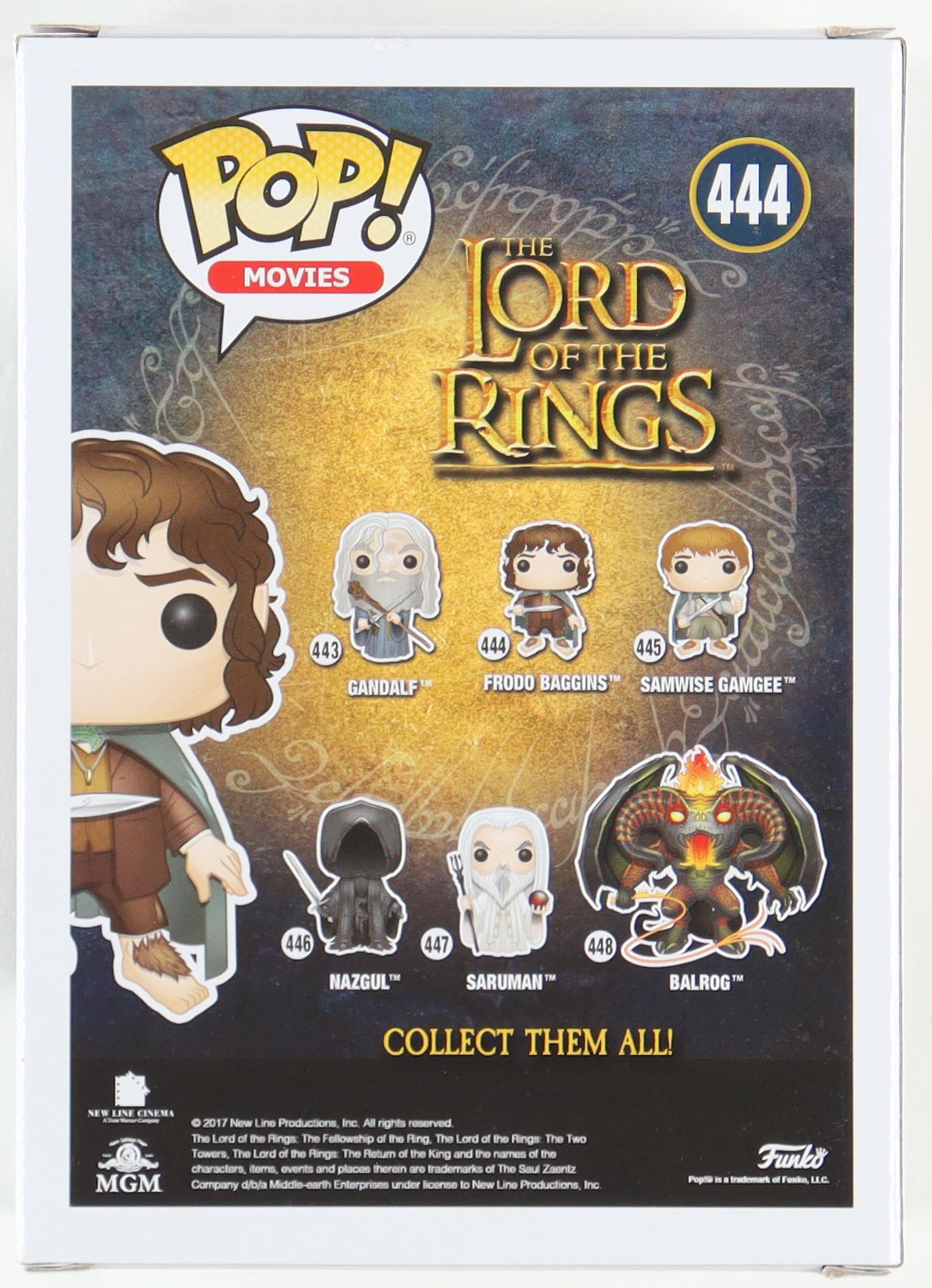 Elijah Wood Signed "The Lord of the Rings" #444 Frodo Baggins Funko Pop! Vinyl Figure (JSA & PSA) (See Description) at PristineAuction.com Elijah Wood Signed "The Lord of the Rings" #444 Frodo Baggins Funko Pop! Vinyl Figure (JSA & PSA) (See Description) at PristineAuction.com