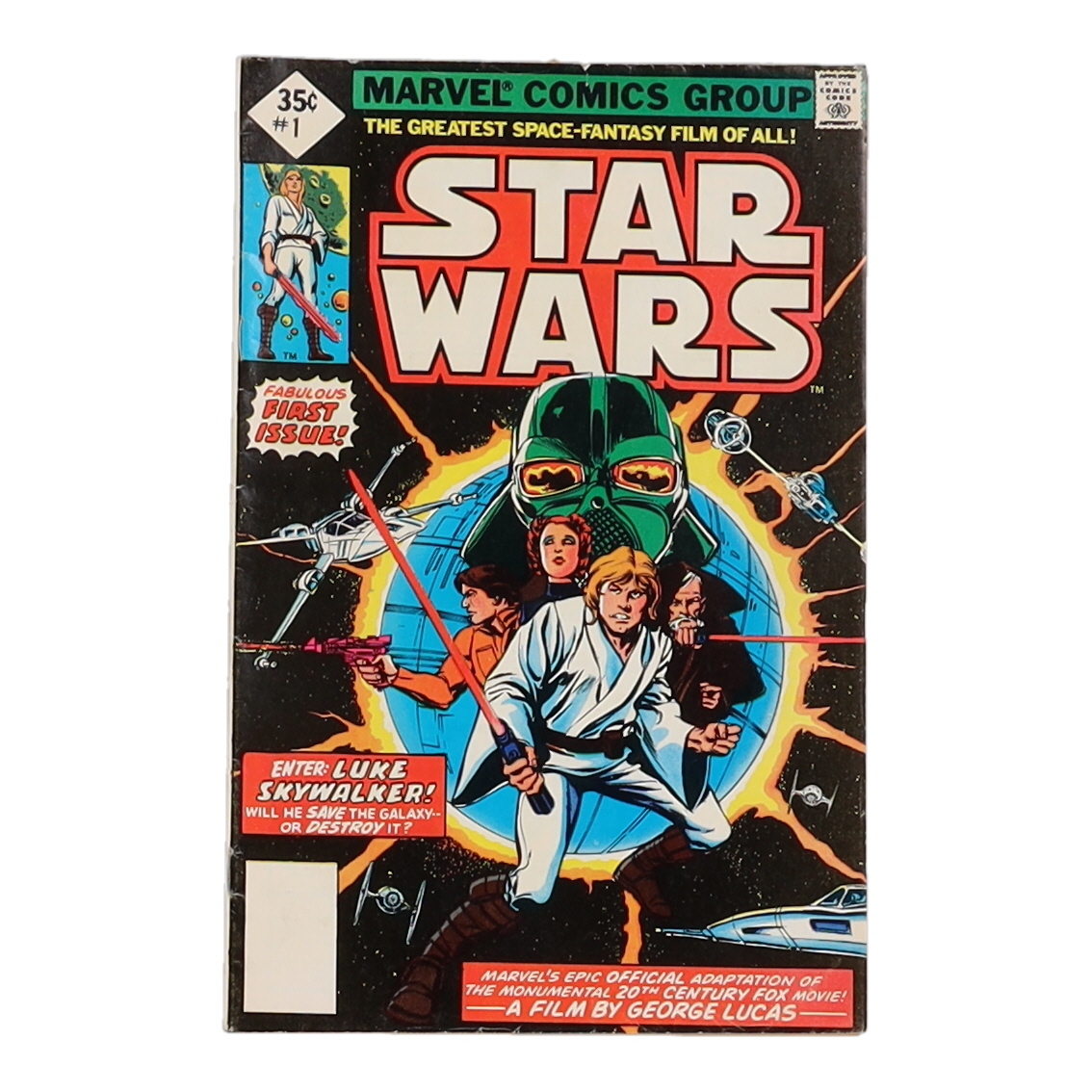 1977 "Star Wars" Issue #1 Marvel Comic Book at PristineAuction.com 1977 "Star Wars" Issue #1 Marvel Comic Book at PristineAuction.com