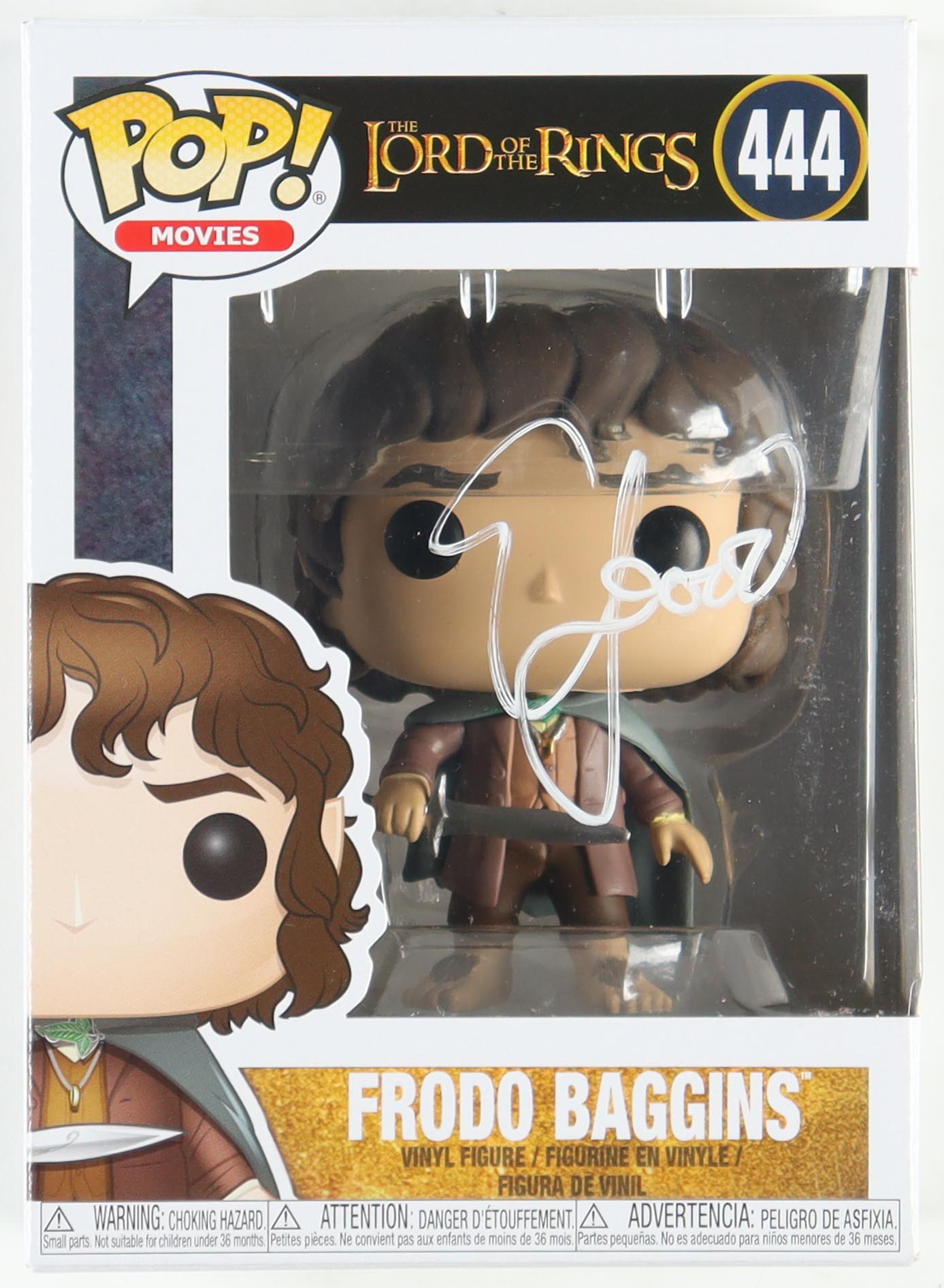 Elijah Wood Signed "The Lord of the Rings" #444 Frodo Baggins Funko Pop! Vinyl Figure (JSA & PSA) (See Description) at PristineAuction.com Elijah Wood Signed "The Lord of the Rings" #444 Frodo Baggins Funko Pop! Vinyl Figure (JSA & PSA) (See Description) at PristineAuction.com