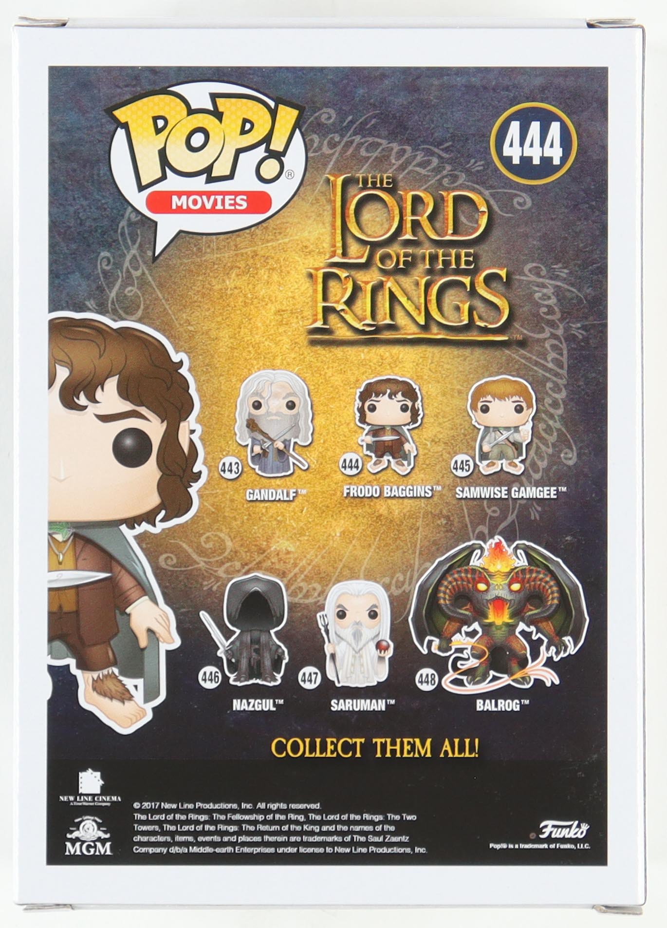 Elijah Wood Signed "The Lord of the Rings" #444 Frodo Baggins Funko Pop! Vinyl Figure (JSA & PSA) (See Description) at PristineAuction.com Elijah Wood Signed "The Lord of the Rings" #444 Frodo Baggins Funko Pop! Vinyl Figure (JSA & PSA) (See Description) at PristineAuction.com