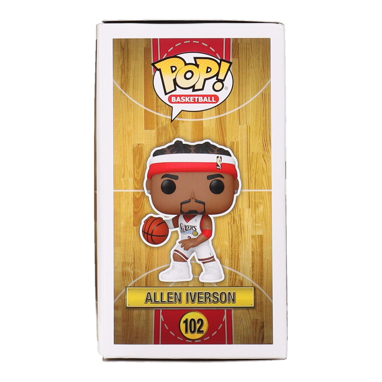 Allen Iverson Signed 76ers #102 Funko Pop! Basketball Vinyl Figure (Beckett) at PristineAuction.com Allen Iverson Signed 76ers #102 Funko Pop! Basketball Vinyl Figure (Beckett) at PristineAuction.com