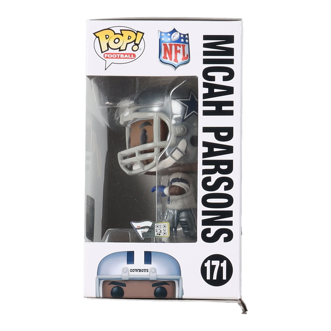Micah Parsons Signed Cowboys #171 Funko Pop Vinyl Figurine (Fanatics) at PristineAuction.com Micah Parsons Signed Cowboys #171 Funko Pop Vinyl Figurine (Fanatics) at PristineAuction.com