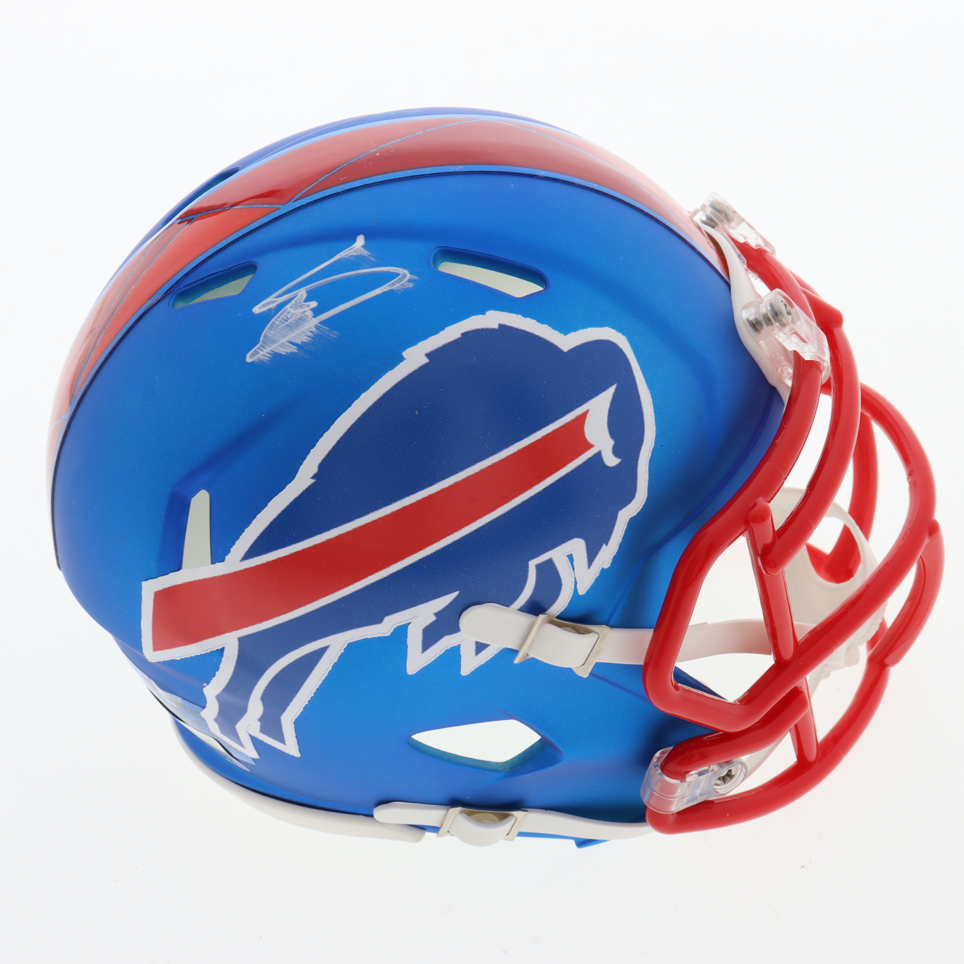 Stefon Diggs Signed Bills Speed Mini Helmet (Beckett) at PristineAuction.com Stefon Diggs Signed Bills Speed Mini Helmet (Beckett) at PristineAuction.com