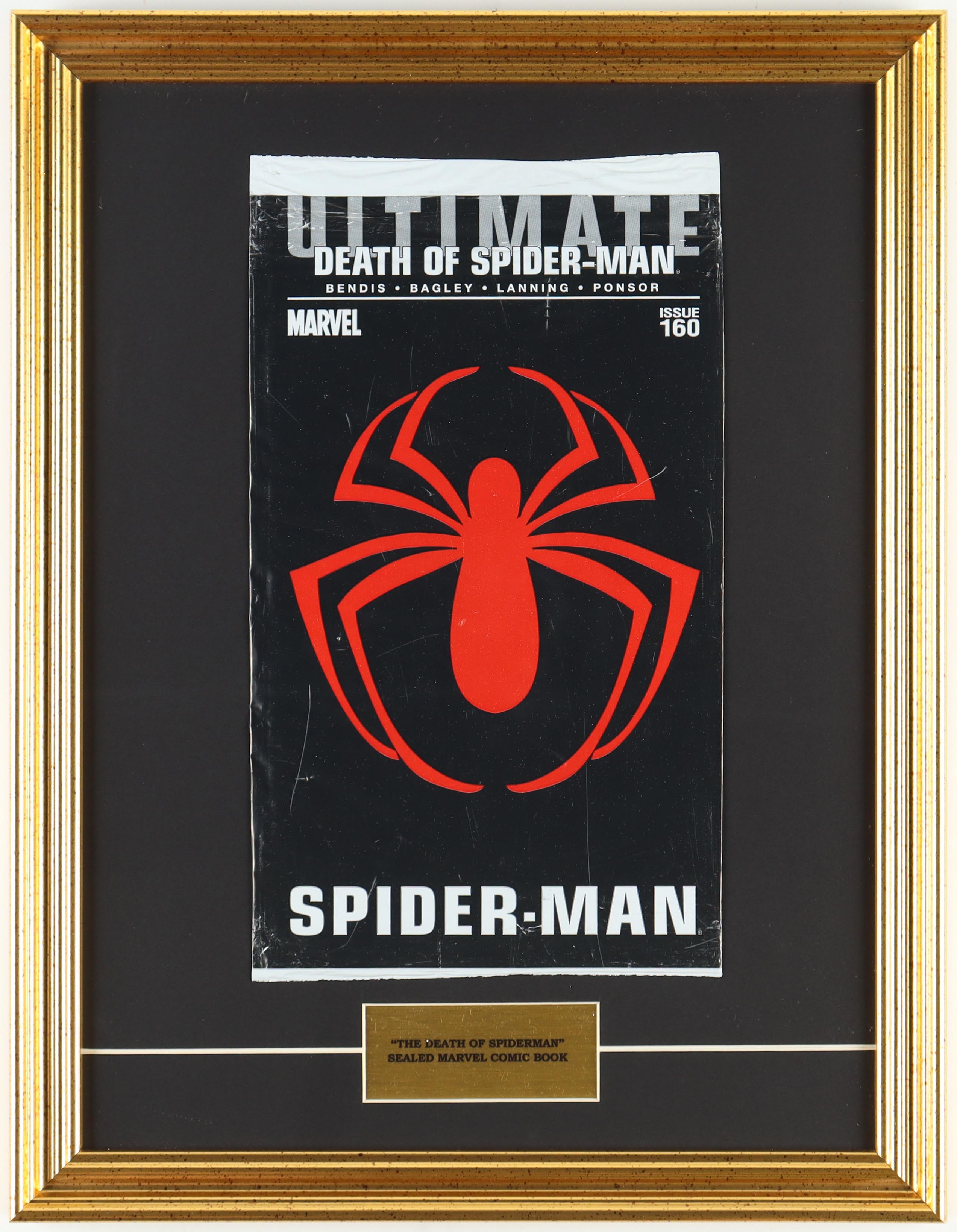2011 "The Death of Spider-Man" Memorial Issue #160 Marvel Custom Framed Comic Book Display at PristineAuction.com 2011 "The Death of Spider-Man" Memorial Issue #160 Marvel Custom Framed Comic Book Display at PristineAuction.com