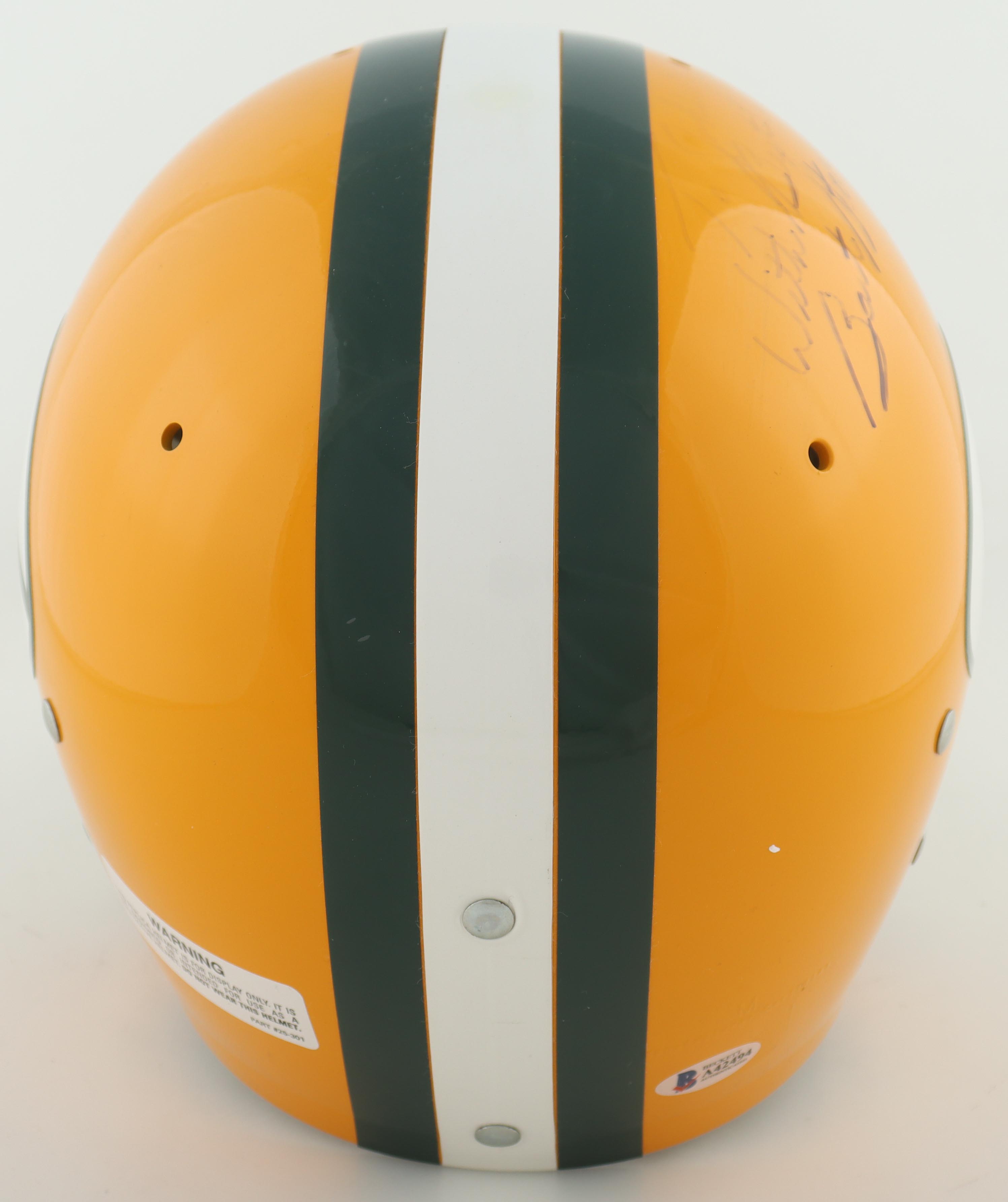 Bart Starr Signed Packers Full-Size Helmet Inscribed "With Best Wishes" (Beckett) at PristineAuction.com Bart Starr Signed Packers Full-Size Helmet Inscribed "With Best Wishes" (Beckett) at PristineAuction.com