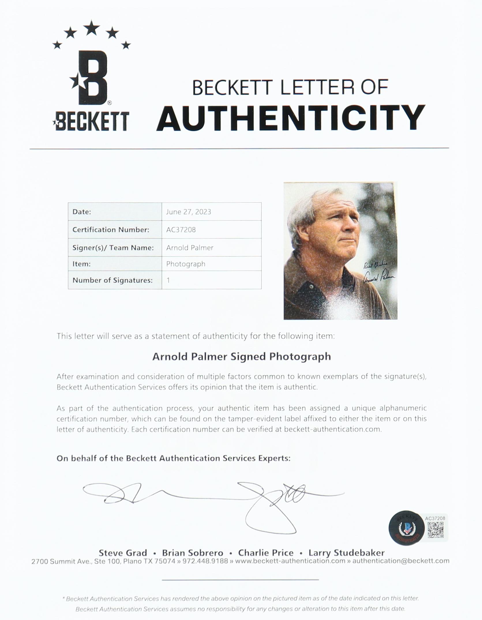 Arnold Palmer Signed Custom Matted Photo Display Inscribed "Best Wishes" with (2) 1991 Pro Set #220 Cards (Beckett) at PristineAuction.com Arnold Palmer Signed Custom Matted Photo Display Inscribed "Best Wishes" with (2) 1991 Pro Set #220 Cards (Beckett) at PristineAuction.com