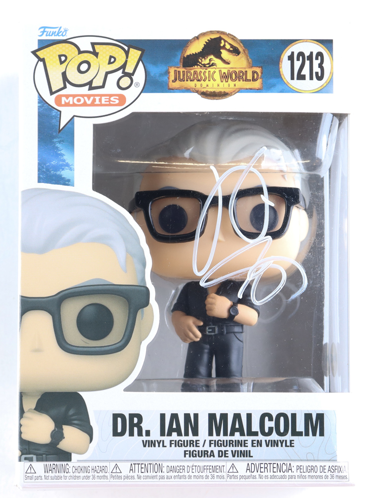 Jeff Goldblum Signed "Jurassic World: Dominion" #1213 Dr. Ian Malcolm Funko Pop! Vinyl Figure (AutographCOA) at PristineAuction.com Jeff Goldblum Signed "Jurassic World: Dominion" #1213 Dr. Ian Malcolm Funko Pop! Vinyl Figure (AutographCOA) at PristineAuction.com