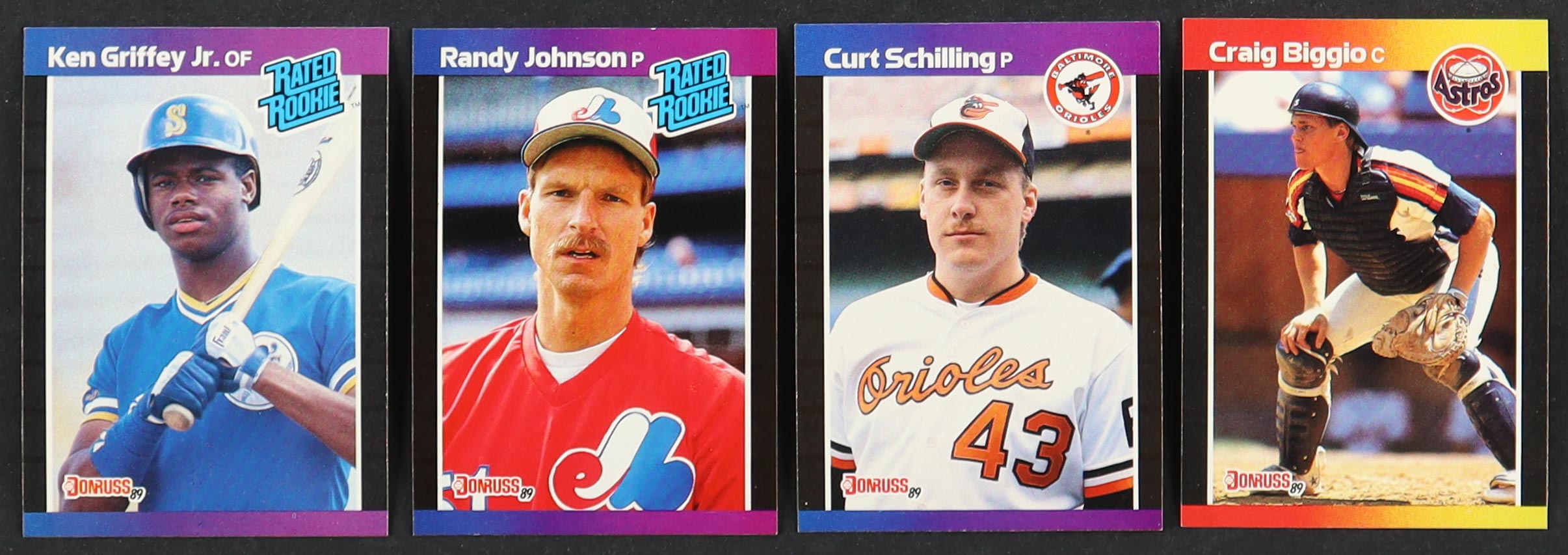 1989 Donruss Complete Set of (660) Baseball Cards with Ken Griffey Jr. #33 RC, Randy Johnson #42 RC, Curt Schilling #635 RC, Craig Biggio #561 RC at PristineAuction.com 1989 Donruss Complete Set of (660) Baseball Cards with Ken Griffey Jr. #33 RC, Randy Johnson #42 RC, Curt Schilling #635 RC, Craig Biggio #561 RC at PristineAuction.com