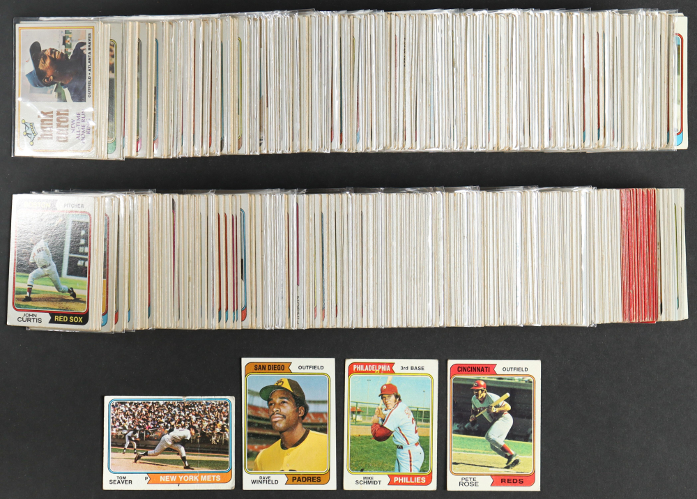 1974 Topps Complete Set of (660) Baseball Cards with Tom Seaver 