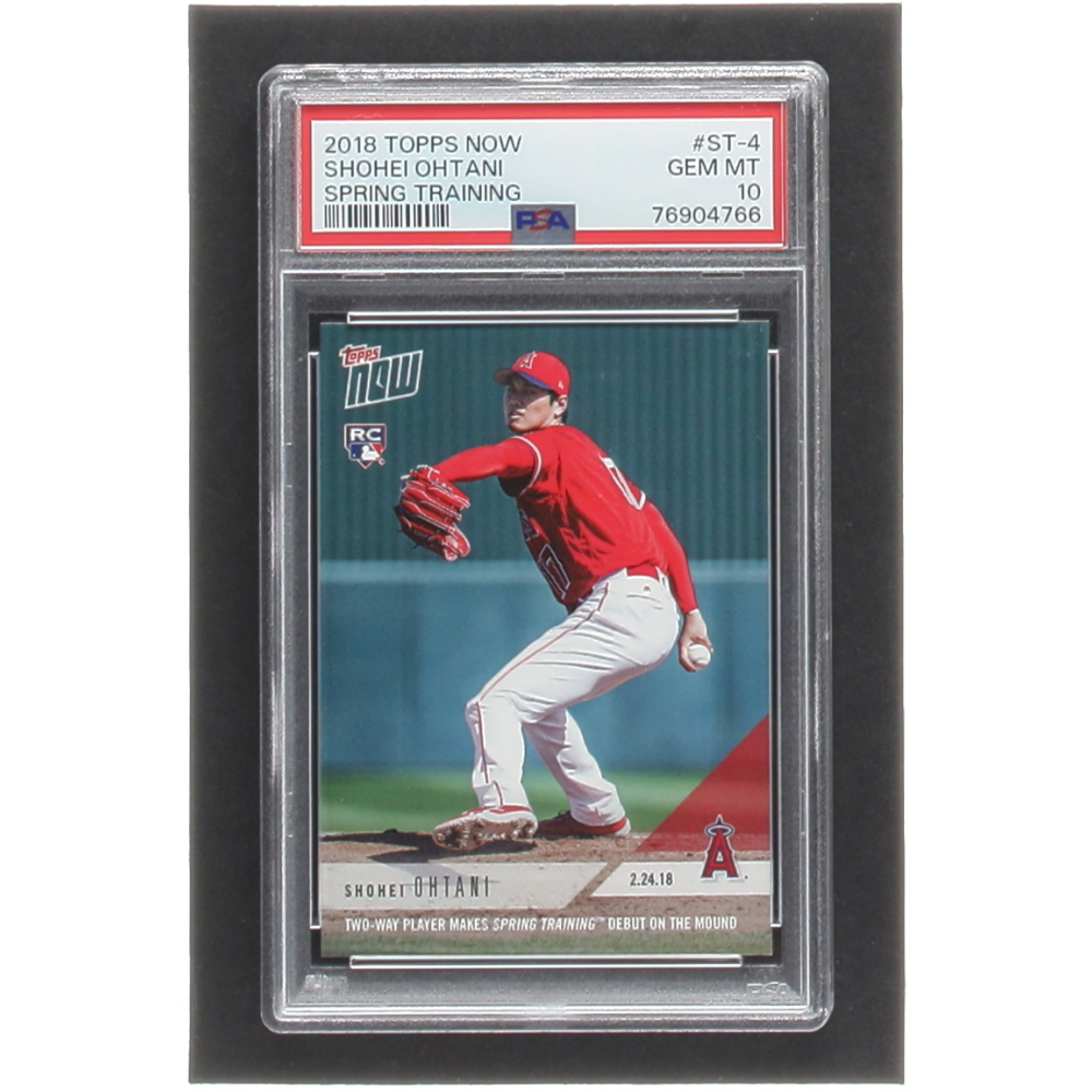Shohei Ohtani 2018 Topps Now Spring Training #ST4 RC (PSA 10) at PristineAuction.com