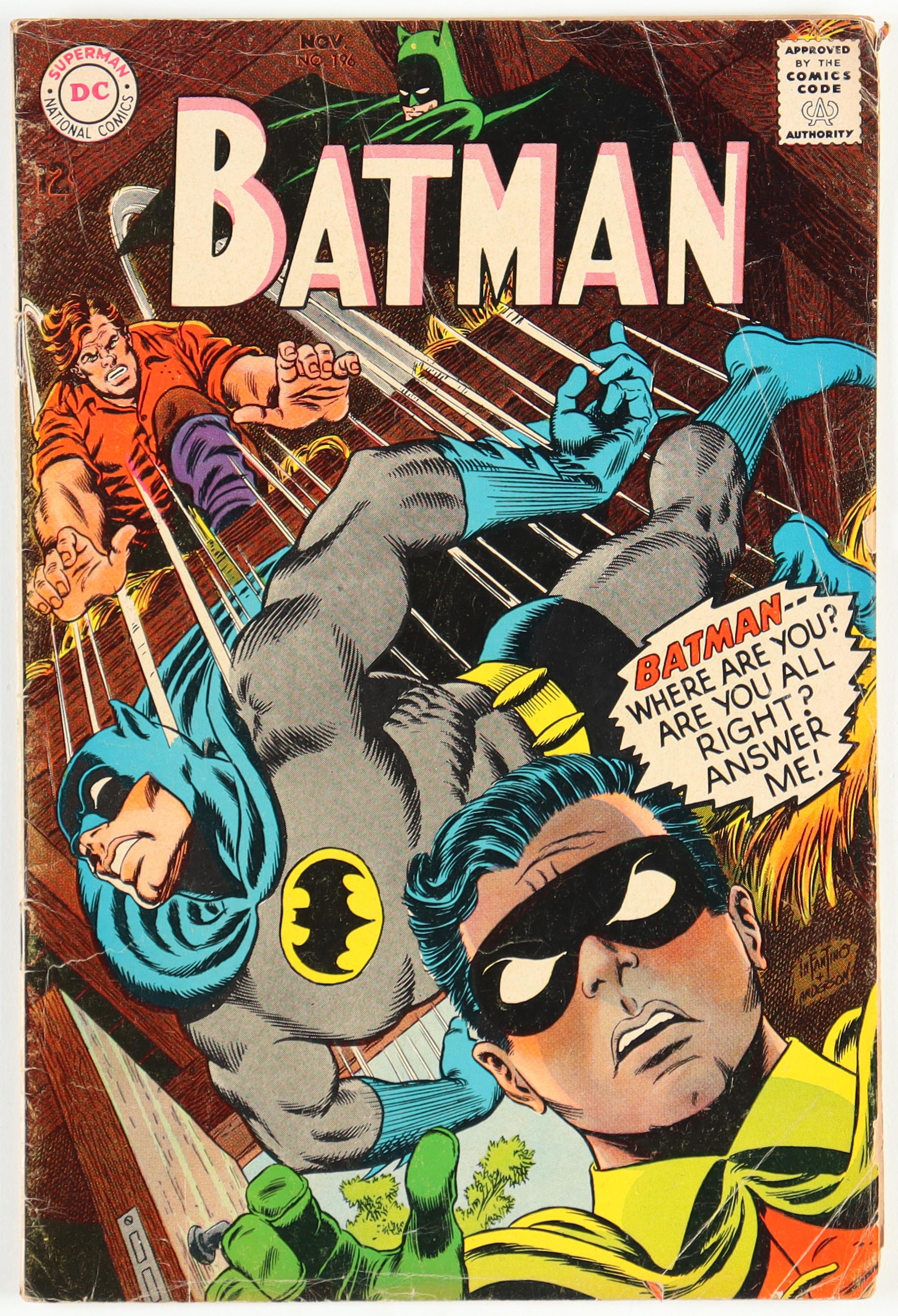 1967 "Batman" Issue #196 DC Comic Book at PristineAuction.com 1967 "Batman" Issue #196 DC Comic Book at PristineAuction.com