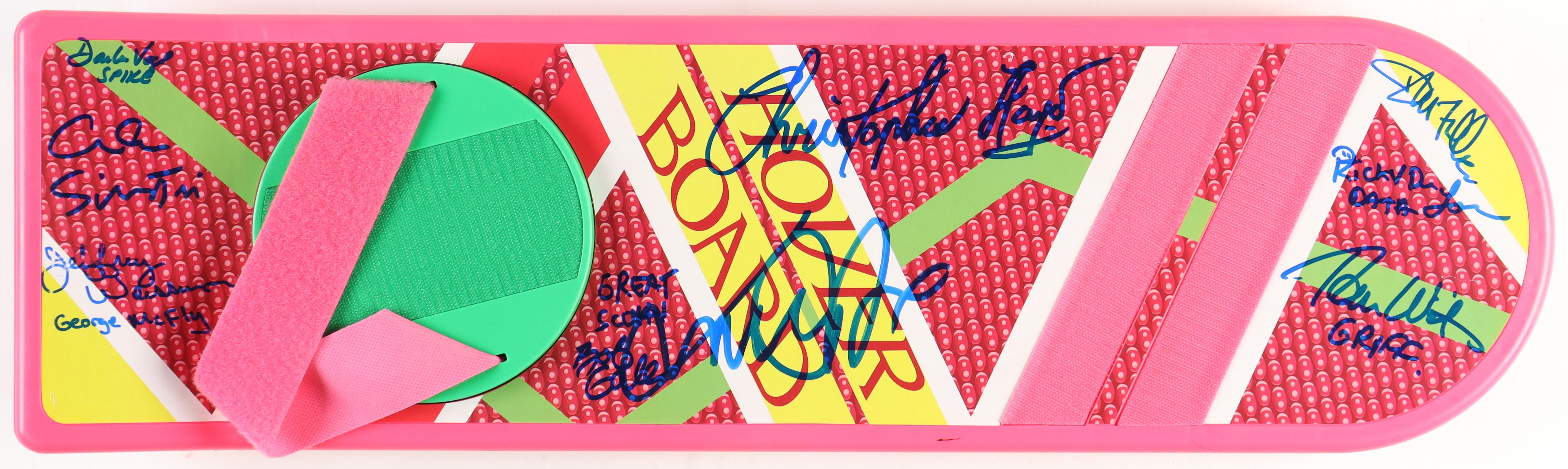 "Back To The Future Part II" Full-Size Hover Board Signed by (9) with Michael J. Fox, Christopher Lloyd, Thomas F. Wilson, Donald Fullilove with Multiple Inscriptions (AutographCOA) at PristineAuction.com "Back To The Future Part II" Full-Size Hover Board Signed by (9) with Michael J. Fox, Christopher Lloyd, Thomas F. Wilson, Donald Fullilove with Multiple Inscriptions (AutographCOA) at PristineAuction.com