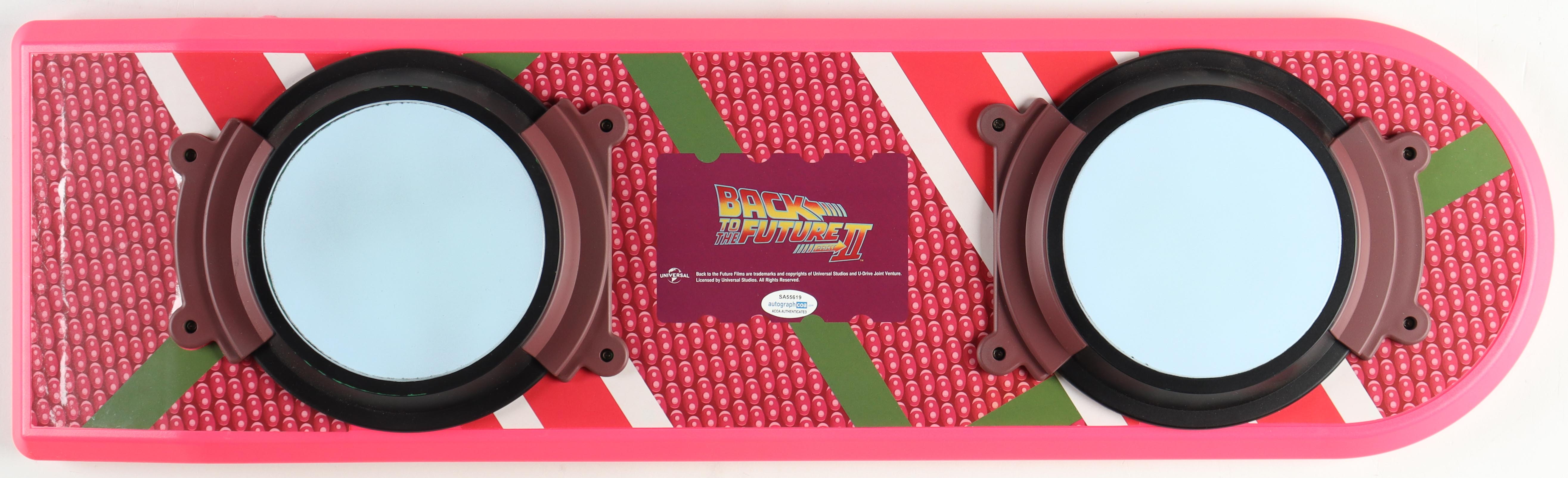 "Back To The Future Part II" Full-Size Hover Board Signed by (9) with Michael J. Fox, Christopher Lloyd, Thomas F. Wilson, Donald Fullilove with Multiple Inscriptions (AutographCOA) at PristineAuction.com "Back To The Future Part II" Full-Size Hover Board Signed by (9) with Michael J. Fox, Christopher Lloyd, Thomas F. Wilson, Donald Fullilove with Multiple Inscriptions (AutographCOA) at PristineAuction.com