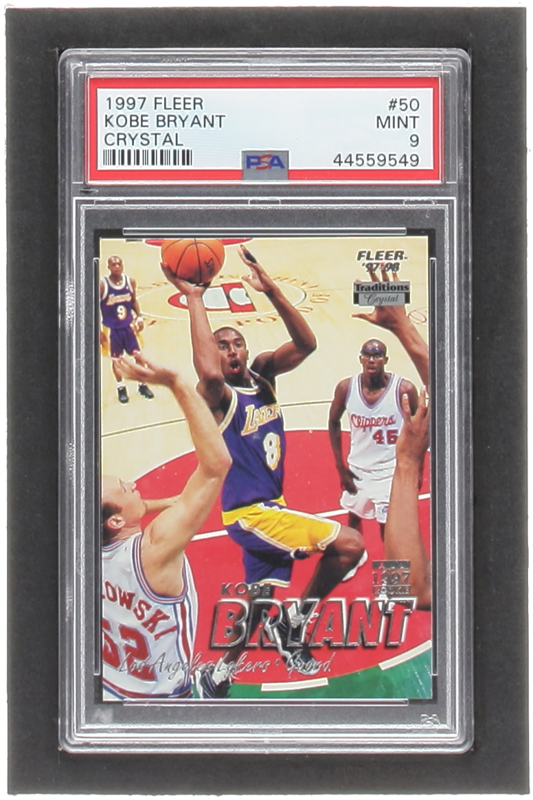 Kobe Bryant 1997-98 Fleer Crystal Collection #50 (PSA 9) at PristineAuction.com Kobe Bryant 1997-98 Fleer Crystal Collection #50 (PSA 9) at PristineAuction.com