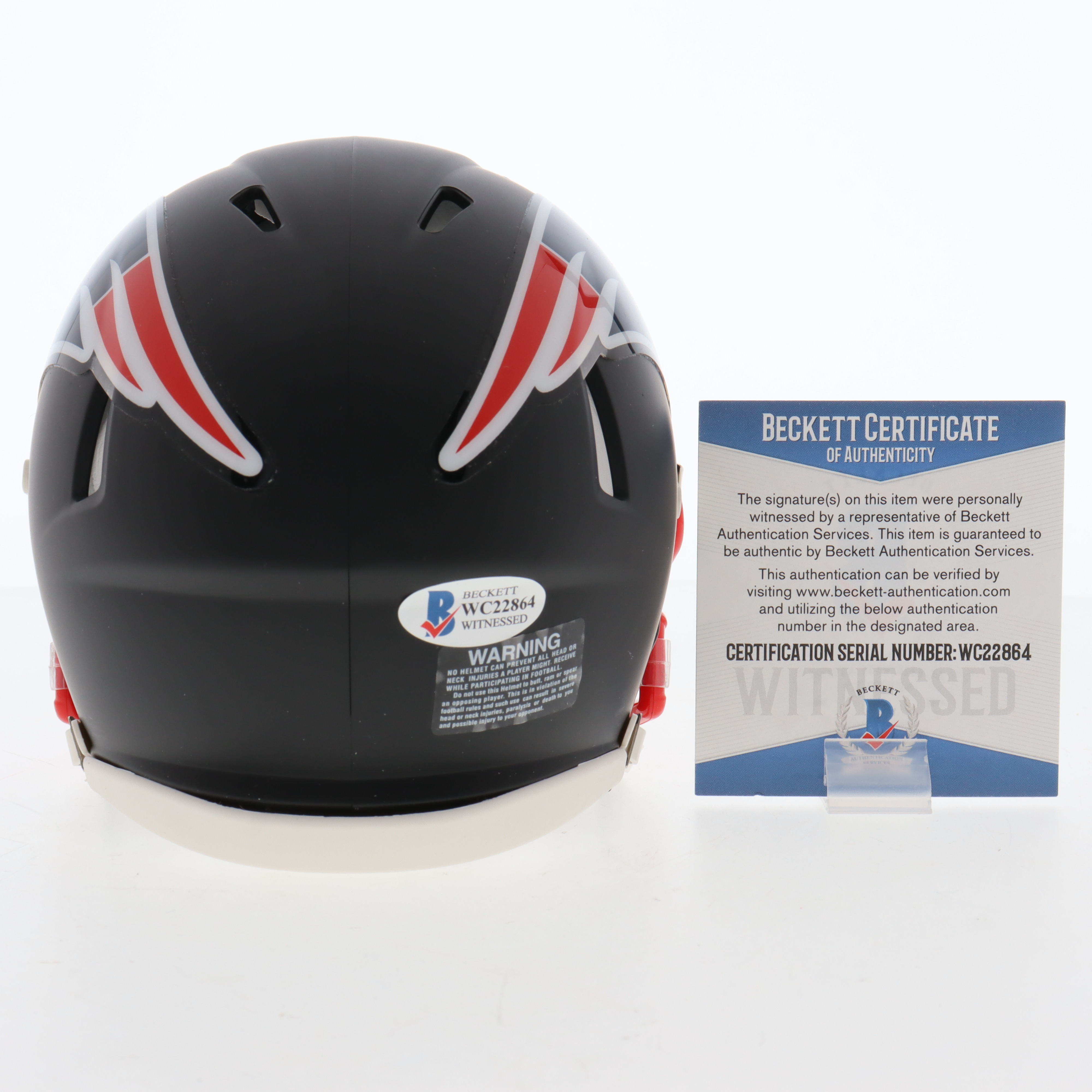 Sony Michel Signed Patriots Flat Black Collection Speed Mini Helmet (Beckett) at PristineAuction.com Sony Michel Signed Patriots Flat Black Collection Speed Mini Helmet (Beckett) at PristineAuction.com