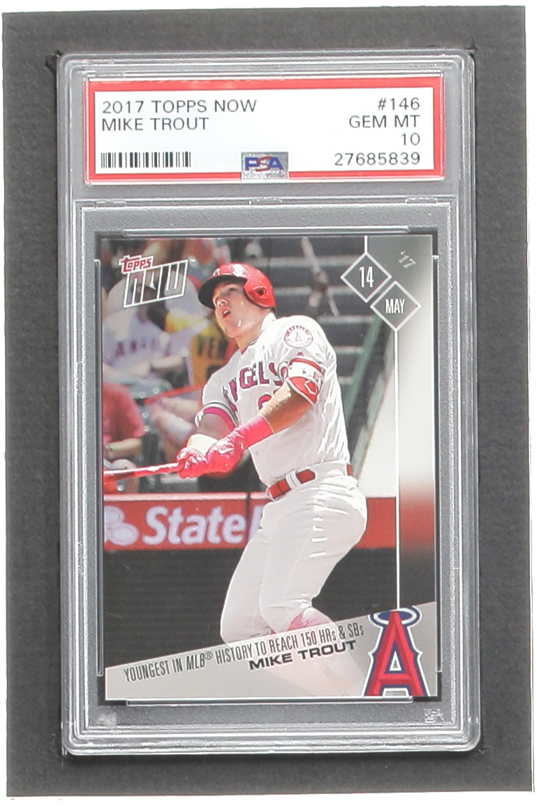 Mike Trout 2017 Topps Now #146 (PSA 10) at PristineAuction.com Mike Trout 2017 Topps Now #146 (PSA 10) at PristineAuction.com