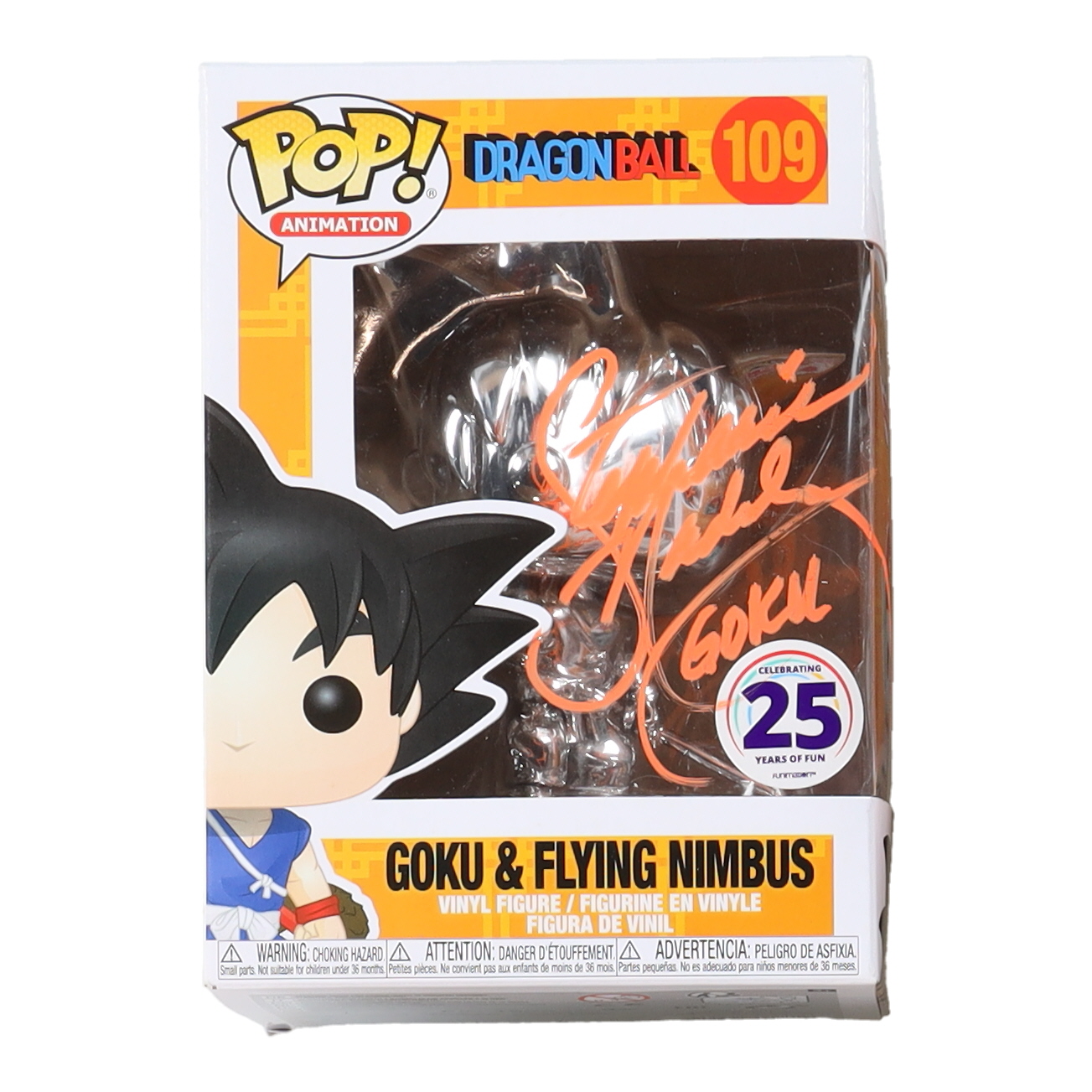 Stephanie Nadolny Signed "Dragon Ball Z" #109 Goku & Flying Nimbus Funko Pop! Vinyl Figure Inscribed "Goku" (JSA) at PristineAuction.com Stephanie Nadolny Signed "Dragon Ball Z" #109 Goku & Flying Nimbus Funko Pop! Vinyl Figure Inscribed "Goku" (JSA) at PristineAuction.com