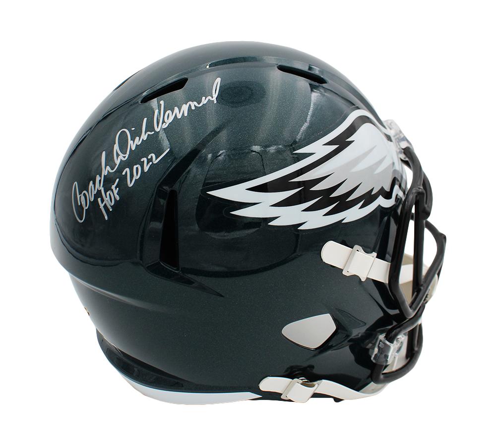 Dick Vermeil Signed Eagles Full-Size Speed Helmet Inscribed "HOF 2022" (Vermeil) at PristineAuction.com Dick Vermeil Signed Eagles Full-Size Speed Helmet Inscribed "HOF 2022" (Vermeil) at PristineAuction.com