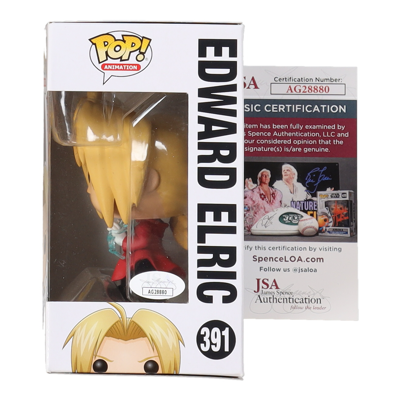 Vic Mignogna Signed "Full Metal Alchemist" #391 Edward Elric Funko Pop! Vinyl Figure (JSA) at PristineAuction.com Vic Mignogna Signed "Full Metal Alchemist" #391 Edward Elric Funko Pop! Vinyl Figure (JSA) at PristineAuction.com