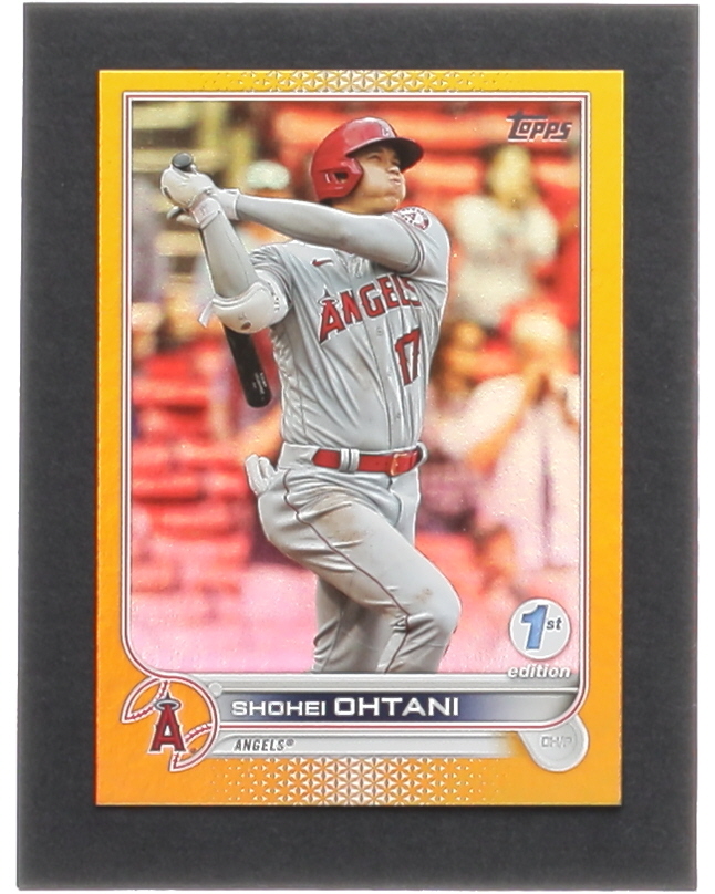 Shohei Ohtani 2022 Topps 1st Edition Gold #1 at PristineAuction.com Shohei Ohtani 2022 Topps 1st Edition Gold #1 at PristineAuction.com