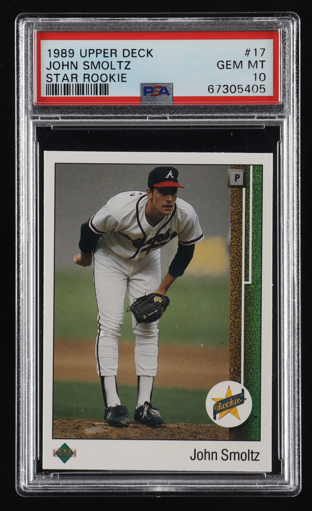 John Smoltz 1989 Upper Deck #17 RC (PSA 10) at PristineAuction.com John Smoltz 1989 Upper Deck #17 RC (PSA 10) at PristineAuction.com