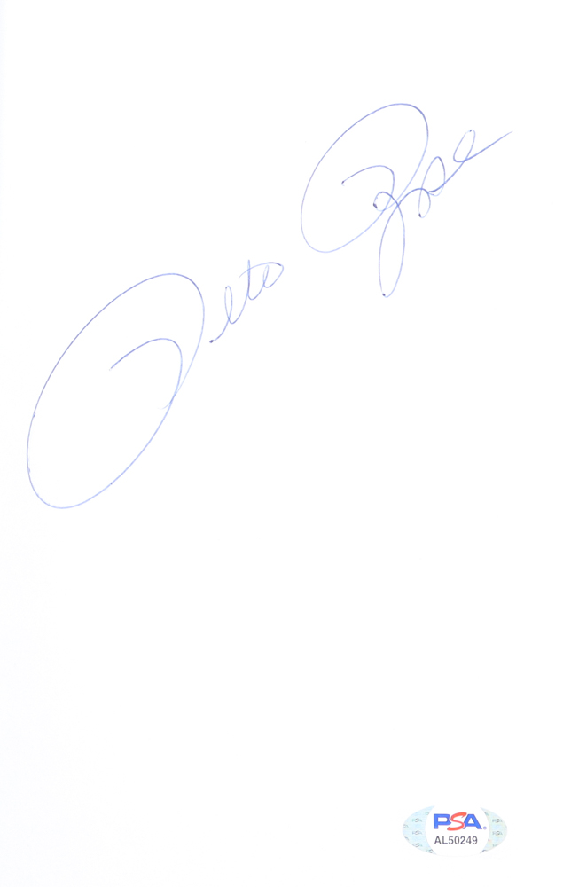 Pete Rose Signed "My Prison Without Bars" Hardcover Book (PSA) at PristineAuction.com Pete Rose Signed "My Prison Without Bars" Hardcover Book (PSA) at PristineAuction.com