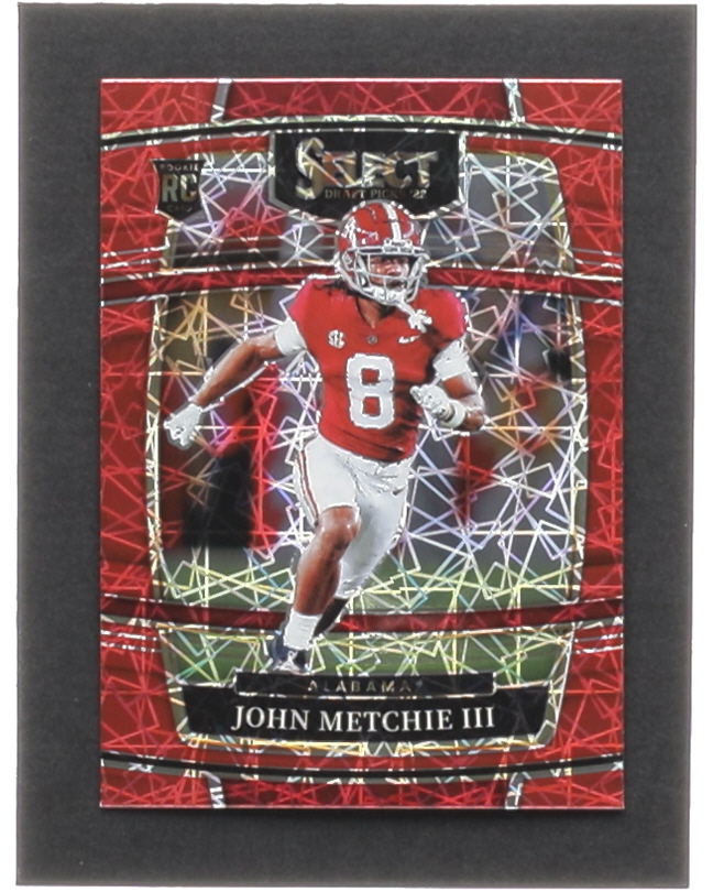 John Metchie III 2022 Select Draft Picks Prizms Red Lazer #9 RC at PristineAuction.com John Metchie III 2022 Select Draft Picks Prizms Red Lazer #9 RC at PristineAuction.com