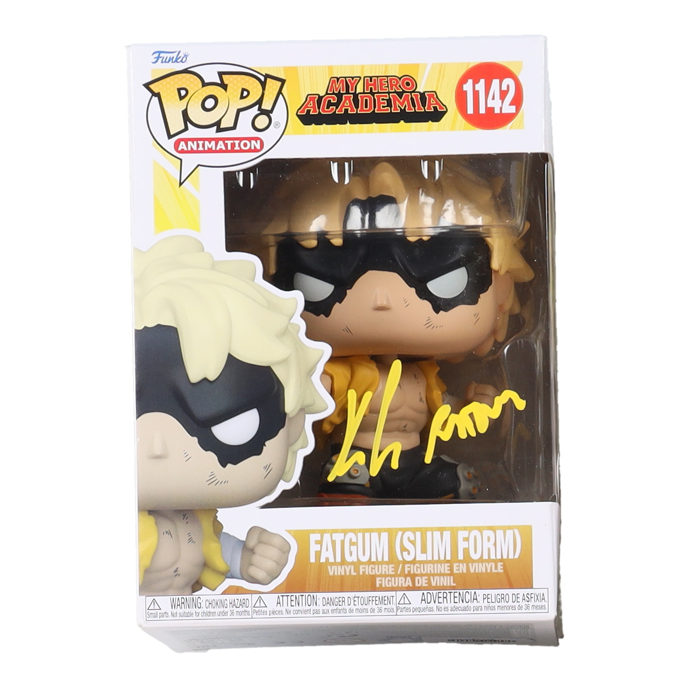 Kyle Hebert Signed "My Hero Academia" #1142 Fatgum (Slim Form) Funko Pop! Vinyl Figure Inscribed "Who Wants Candy?" (JSA) at PristineAuction.com Kyle Hebert Signed "My Hero Academia" #1142 Fatgum (Slim Form) Funko Pop! Vinyl Figure Inscribed "Who Wants Candy?" (JSA) at PristineAuction.com
