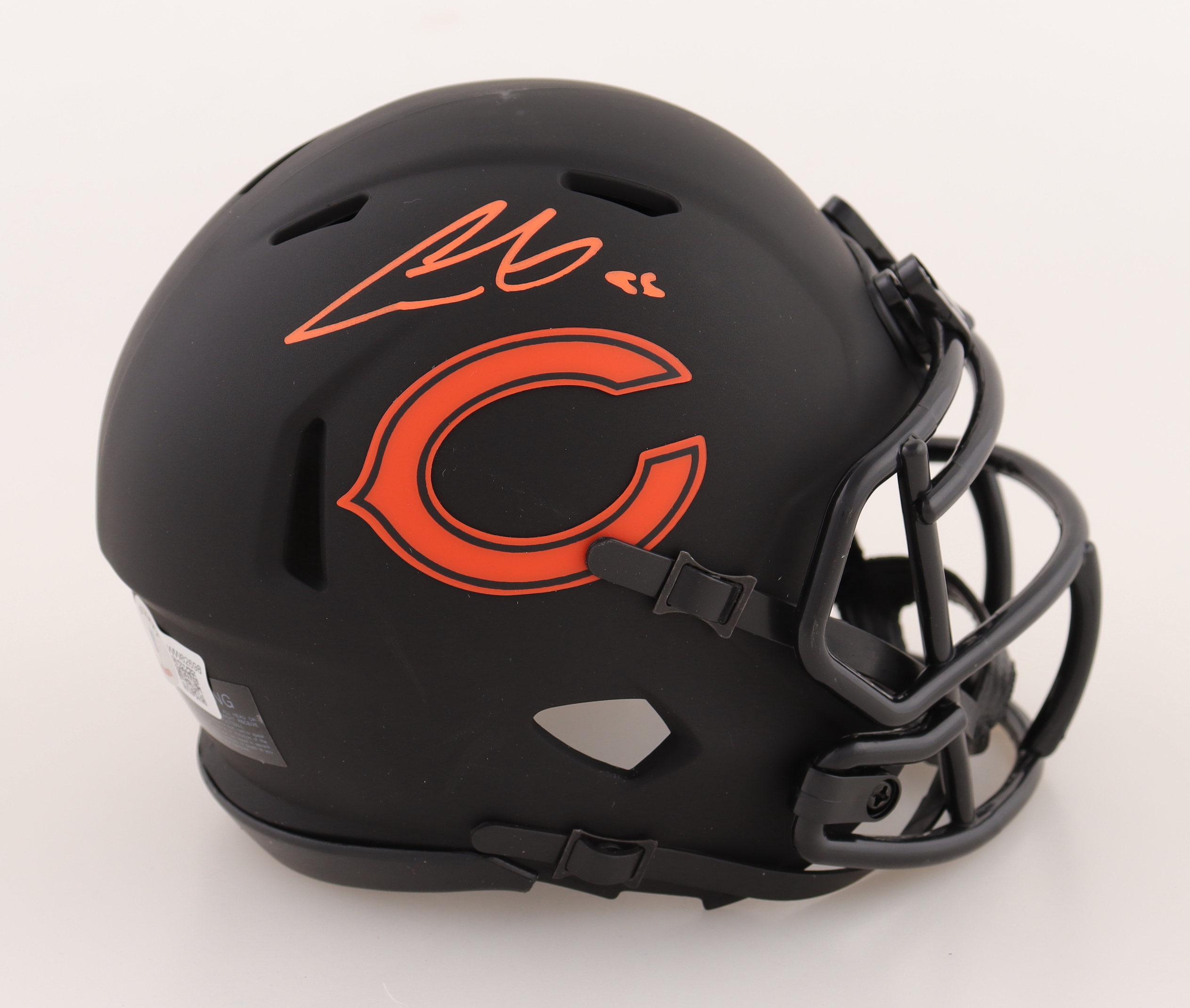 Cole Kmet Signed Bears Eclipse Alternate Speed Mini Helmet (Beckett) at PristineAuction.com Cole Kmet Signed Bears Eclipse Alternate Speed Mini Helmet (Beckett) at PristineAuction.com