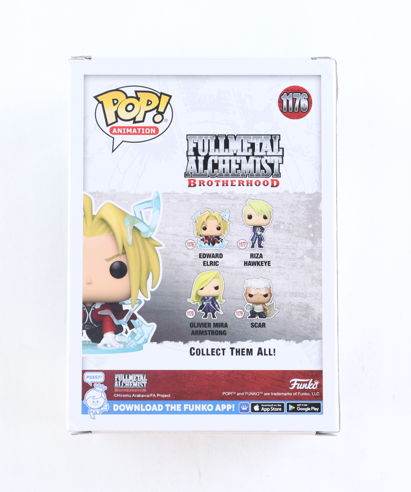 Vic Mignogna Signed "Full Metal Alchemist: Brotherhood" #1176 Edward Elric Funko Pop! Vinyl Figure (JSA) at PristineAuction.com Vic Mignogna Signed "Full Metal Alchemist: Brotherhood" #1176 Edward Elric Funko Pop! Vinyl Figure (JSA) at PristineAuction.com