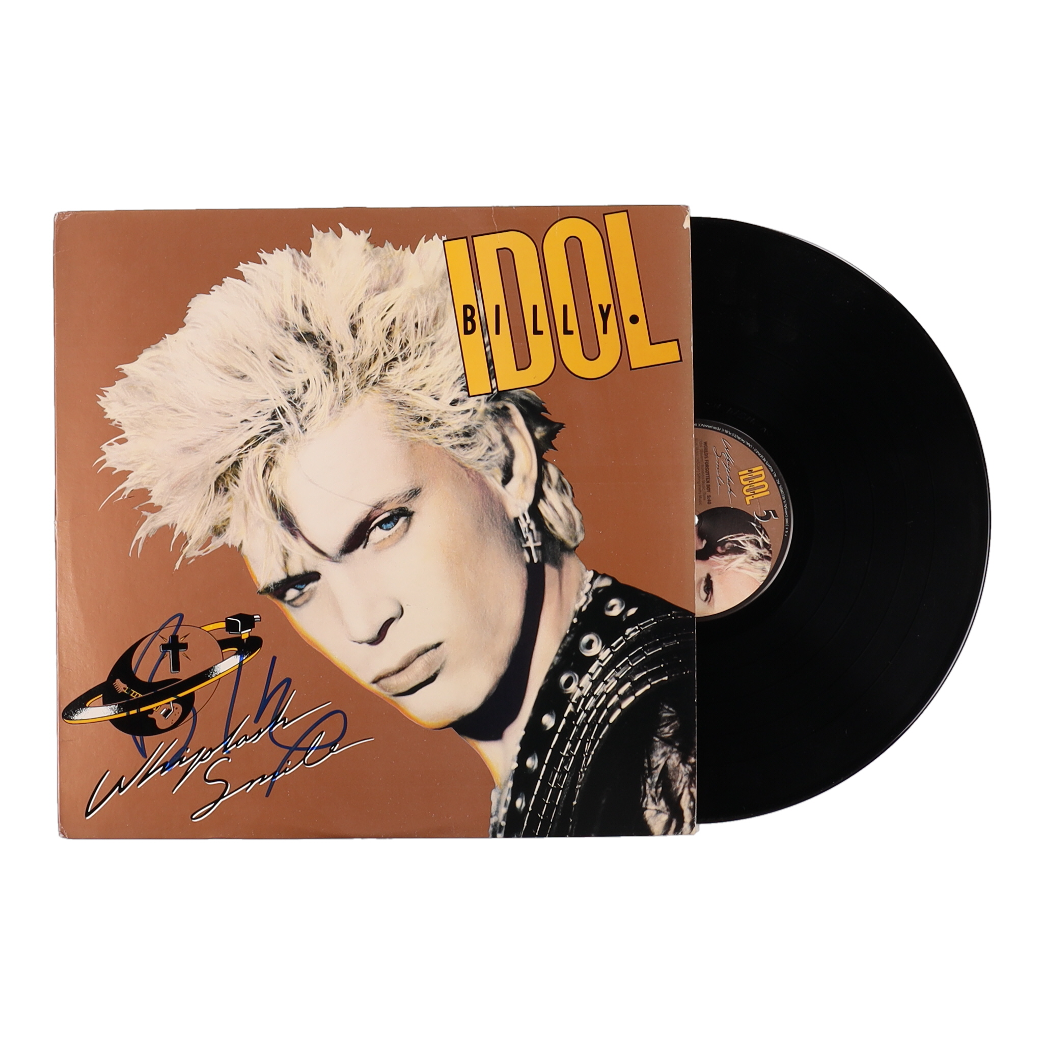Billy Idol Signed "Whiplash Smile" Record Album Cover (JSA) at PristineAuction.com Billy Idol Signed "Whiplash Smile" Record Album Cover (JSA) at PristineAuction.com